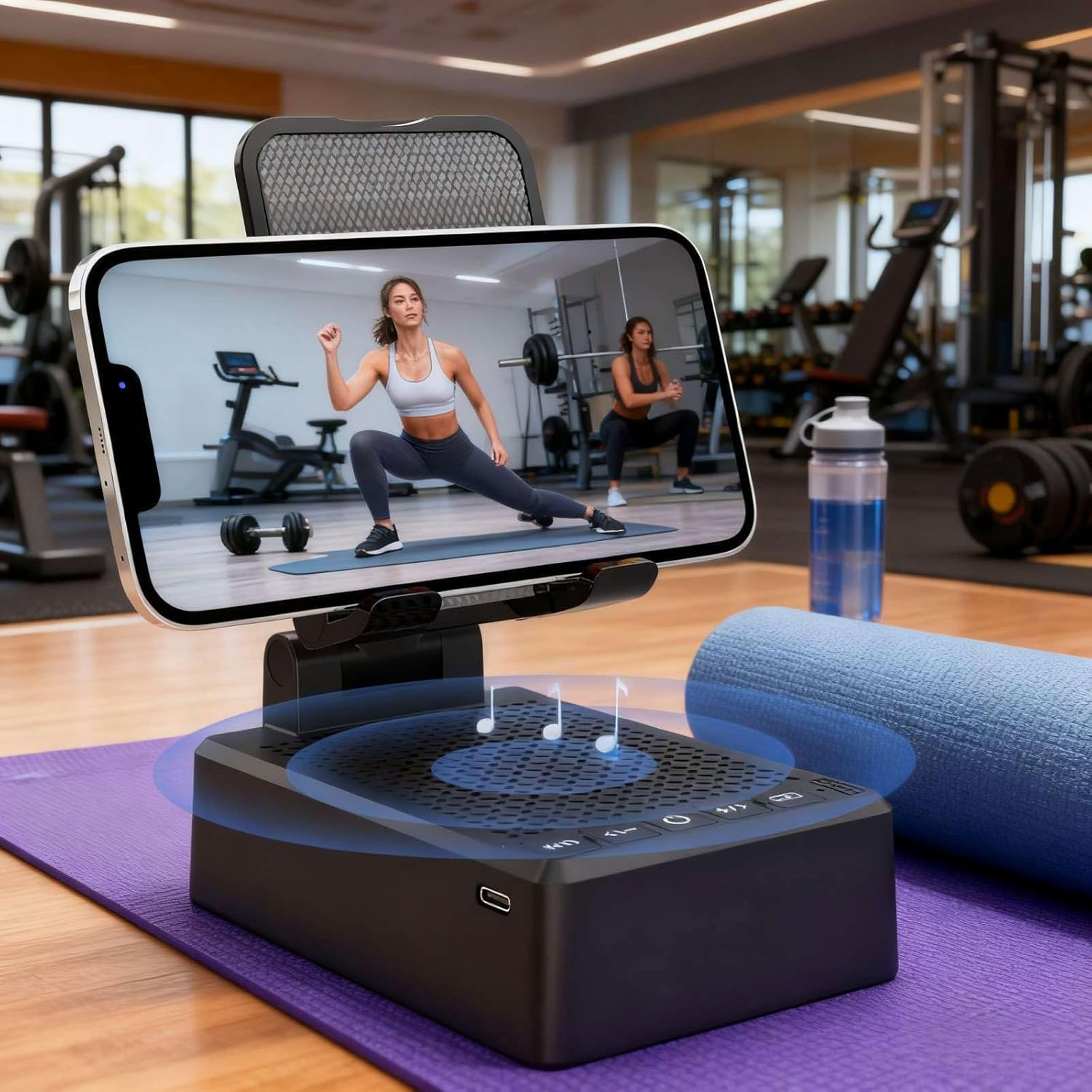 Naytrion-Hi-Fi Speakers with Phone Holder,Gifts for Men Women,Multifunctional Portable Speaker with Built-In Phone Stand,Birthday Gifts,Gadgets for Men,Cool Tech Gadgets,Music & Home Office Use image number 5