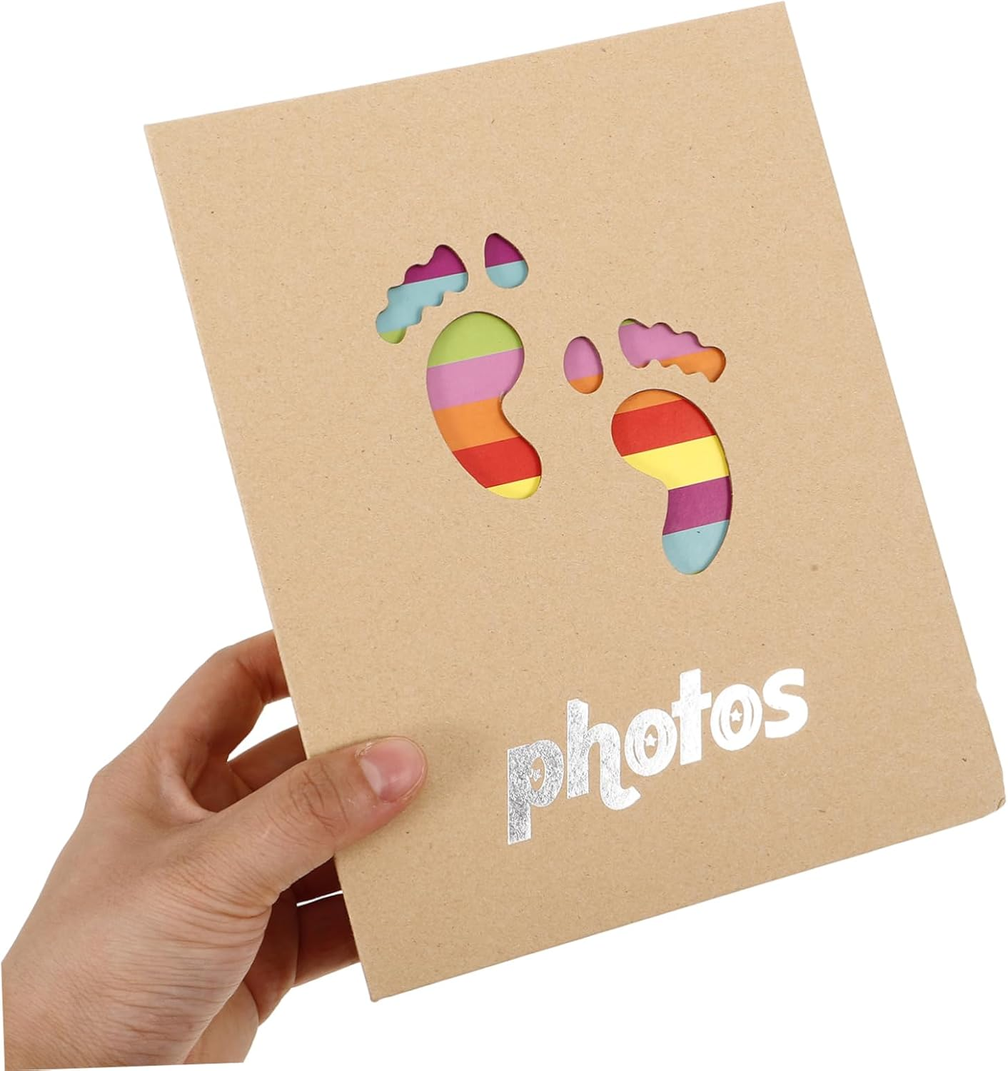 Healifty 2Pcs Photo Album Keepsake Growth Album for Toddlers Cute Giraffe for Cherishing Memories and from Birth to Age image number 3