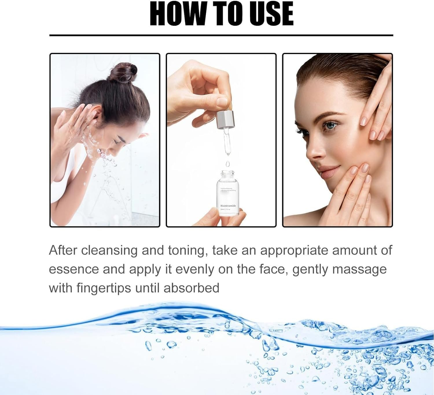 2Pcs Nicotinamide Serum for Blemishes,Niacinamide Freckles Removal Serum,Niacinamide Spots Removal Serum,Niacinamide Serum for All Type Skin image number 1