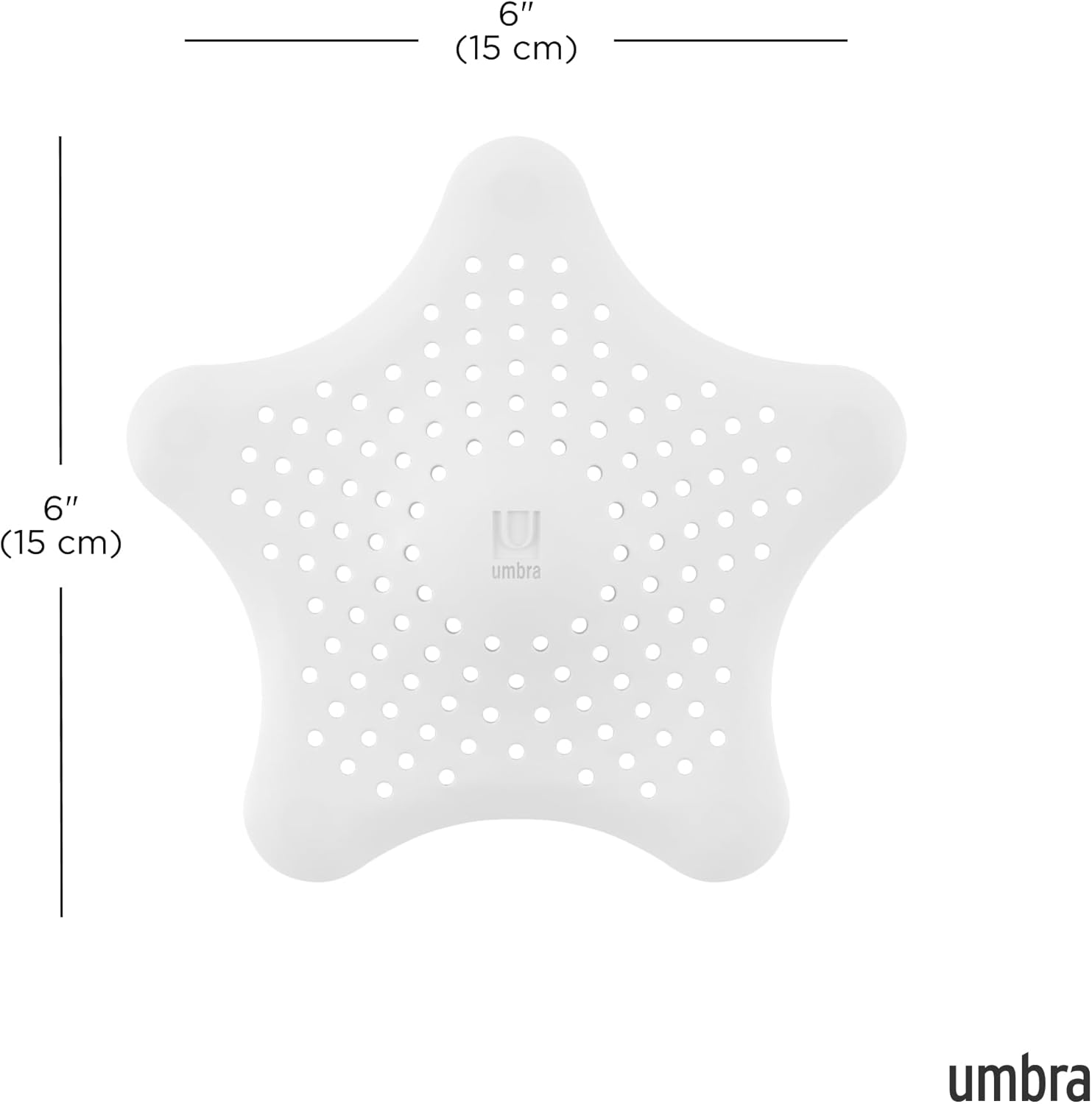 Umbra Starfish Hair Catcher, White image number 4