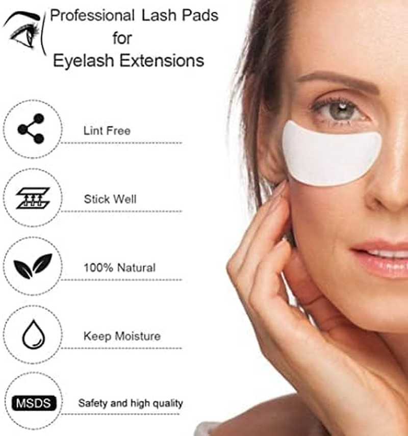 LALOCAPEYO 110 Pairs Eyelash Extension Gel Patches Kit, Lash Extension Lint Free under Hydrogel Eye Mask Pads Beauty Tool image number 5