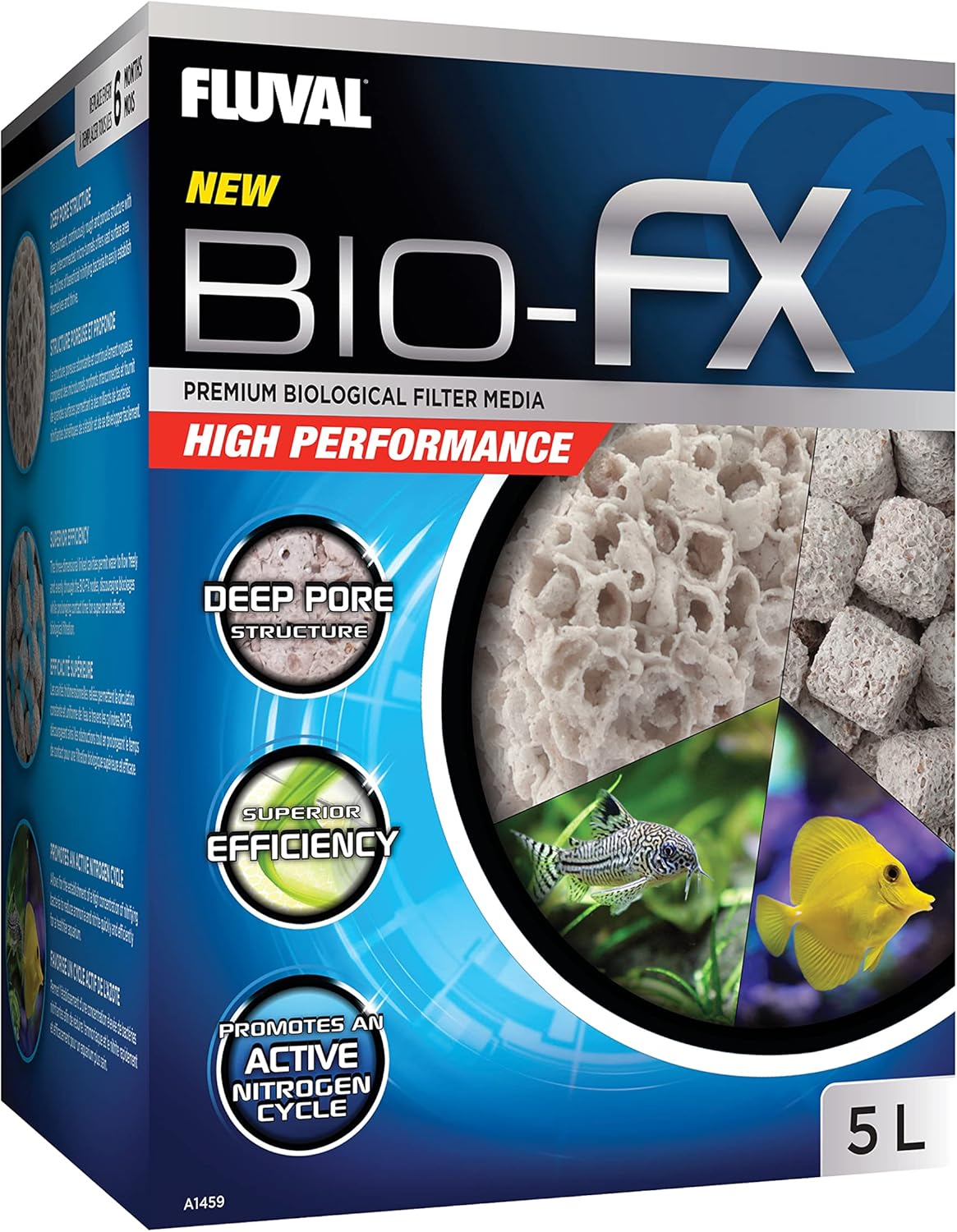 Fluval BIO-FX, Biological Aquarium Filter Media Suitable for Most Aquariums and Filters, 5 Liters image number 5