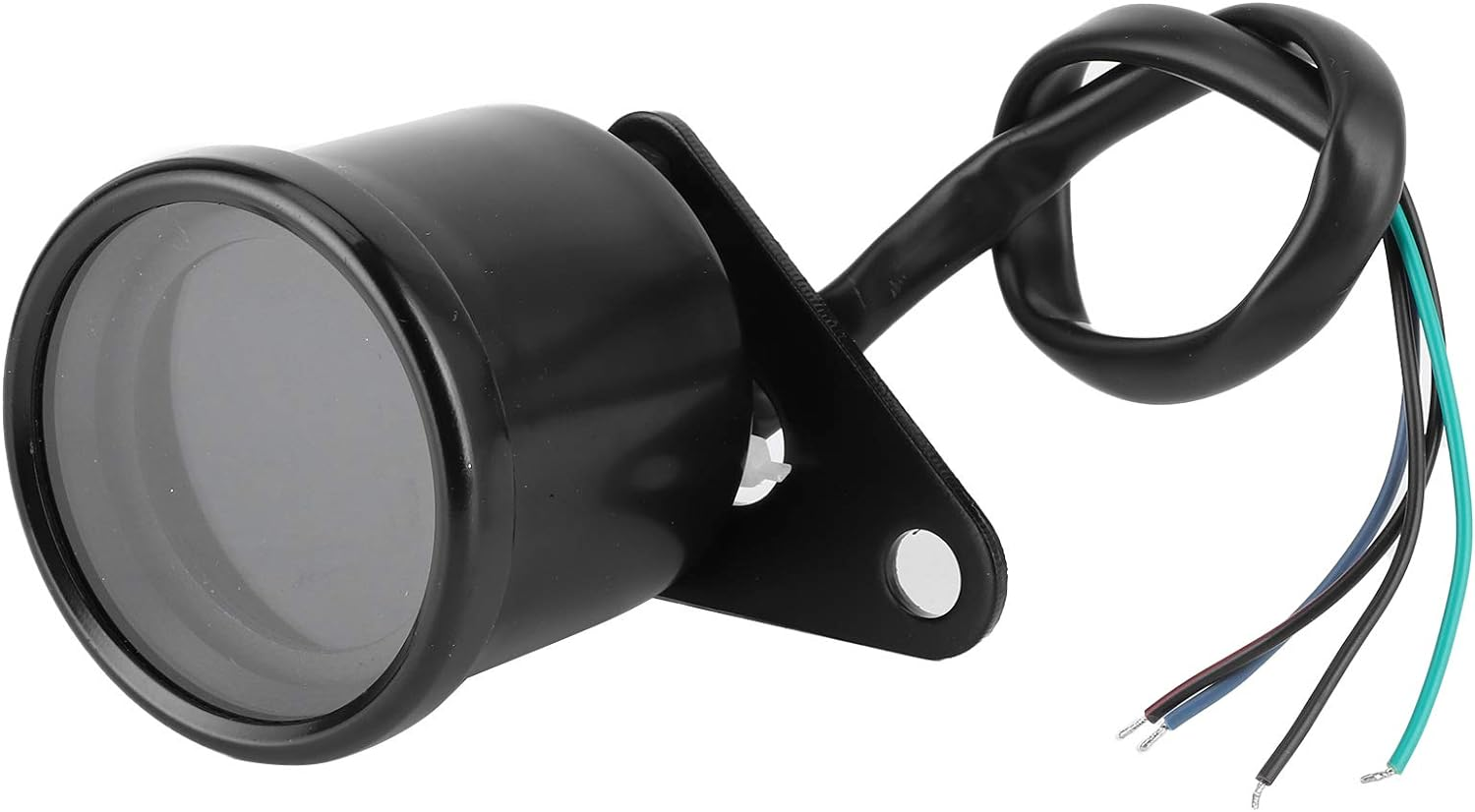 Motorcycle Multifunctional Meter, DC12V Aluminium Alloy 0-199KMH Tachometer Odometer Fuel Gauge Speedmeter 4 in 1 Universal Waterproof anti Glare 7 Colors LCD Digital Gauge (Black) image number 6