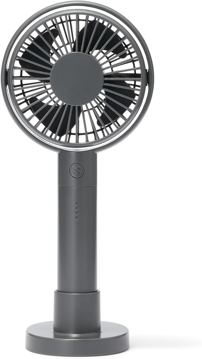 MUJI 83926045 Rechargeable Handy Fan with Adjustable Angle, Pink/Mj-Mh4-Pk
