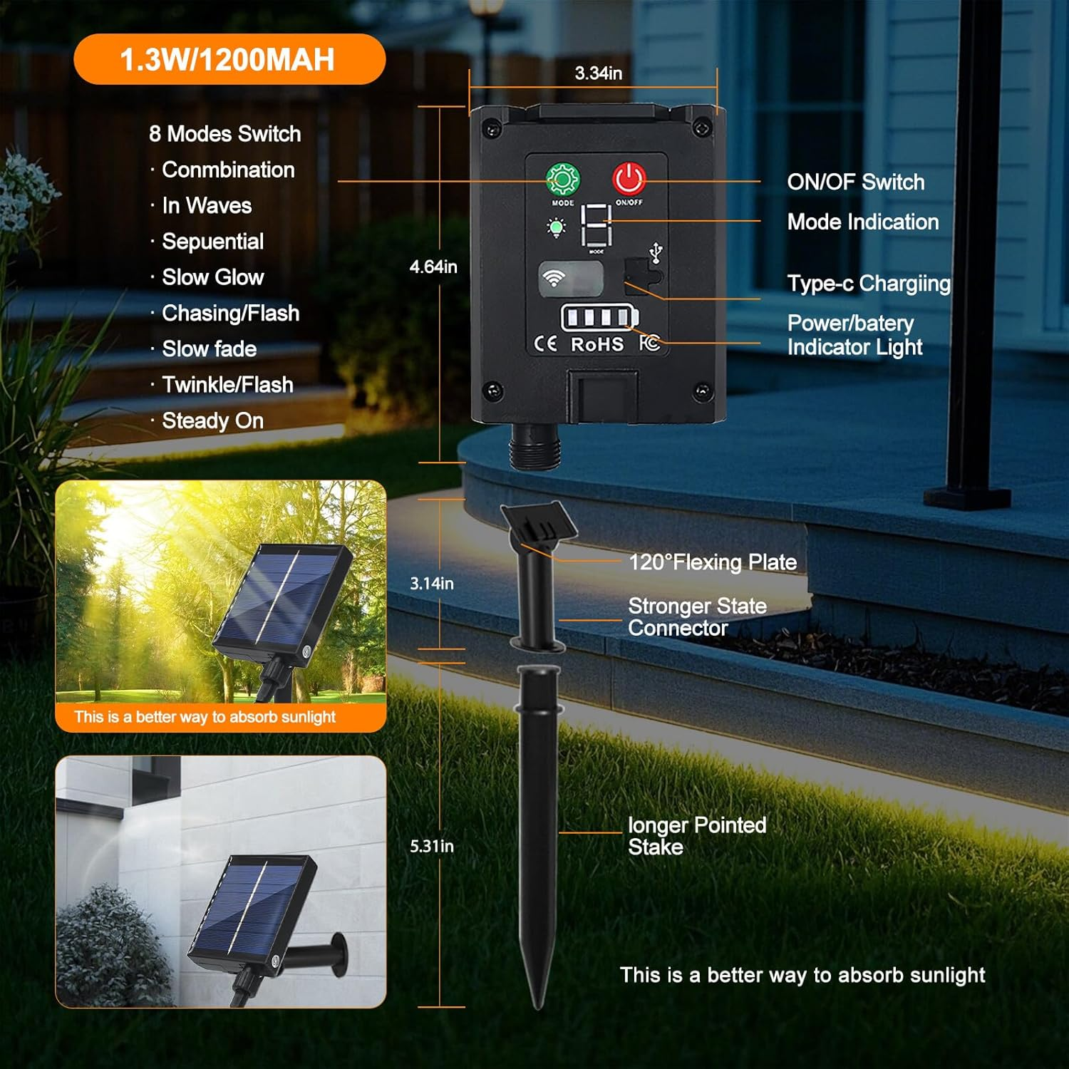 XUNATA 24V Solar/Usb COB Neon Flex Light - IP68 Waterproof 2835 SMD 120Leds/M LED Strip, Indoor/Outdoor Use (Cold White,2M) image number 1