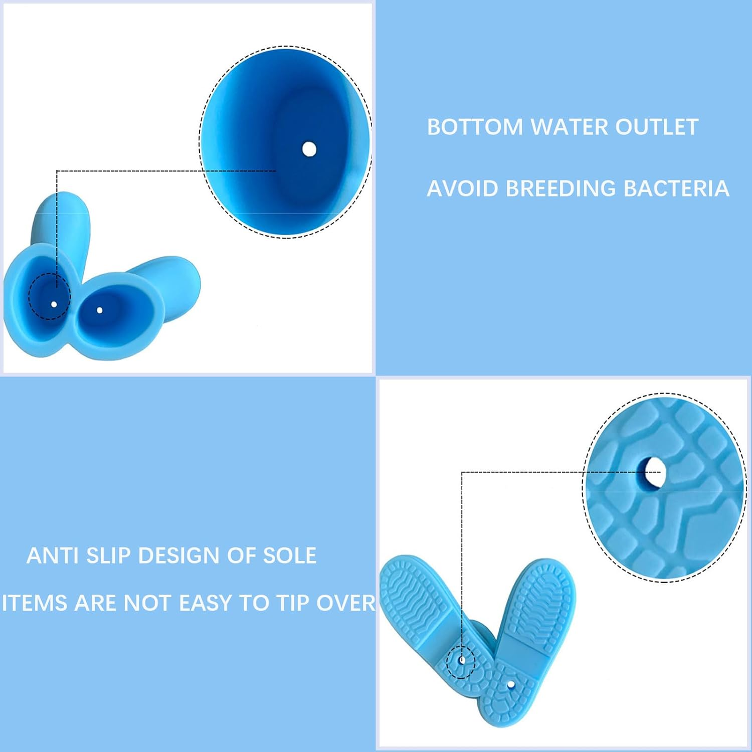 2 Pack Rain Boot Toothbrush Holder image number 3