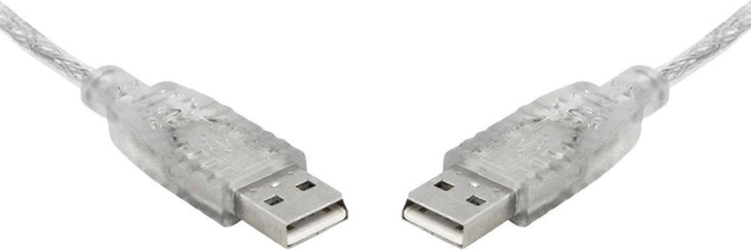 8WARE a to a Male to Female Transparent Metal Sheath USB 2.0 Extension Cable, 5 Meter