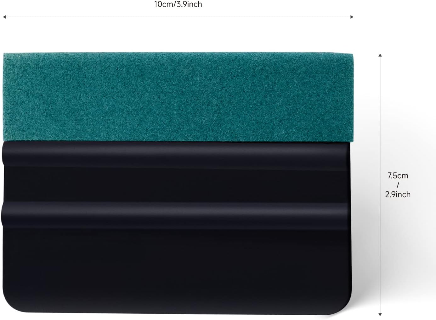 FOSHIO 3Pack Black 4Inch Automotive Felt Squeegee for Auto Vinyl Wrap Window Tint Tool Wallpaper Tool