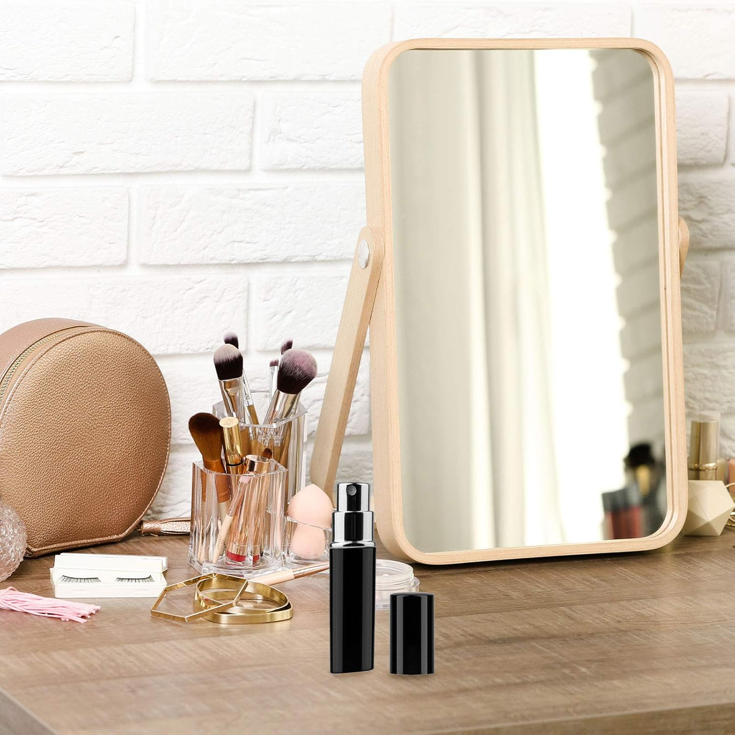 TRIXES Aftershave Atomiser 5Ml Travel Perfume Easy Fill Spray Bottle Black