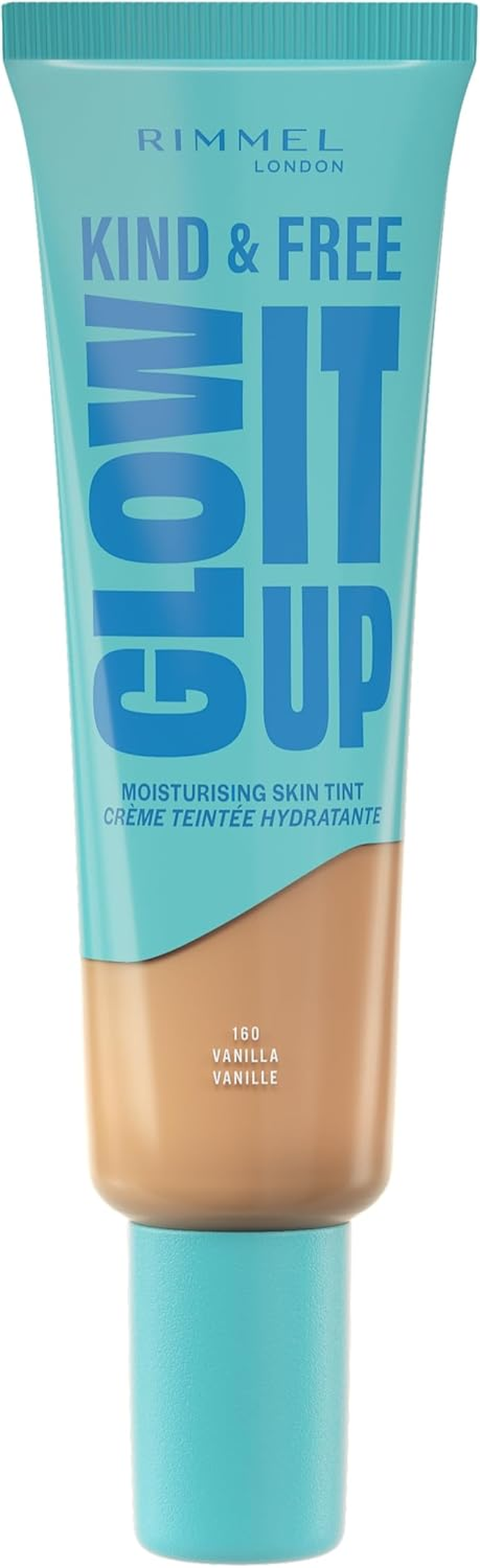 Rimmel London Kind and Free Glow It up Moisturising Skin Tint, 203 True Beige, 30 Ml