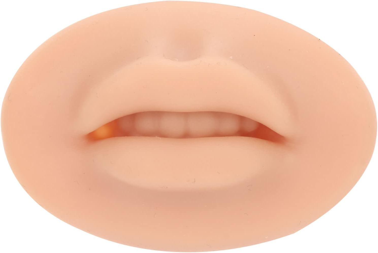 10 Pieces 3D Tattoo Practice Lips Soft Silicone Realistic Tattoo Fake Skin for Semi-Permanent Makeup Microblading Lip Training Kit (Tone image number 1