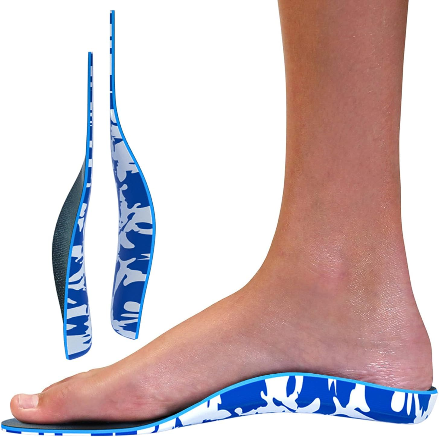 Arch Support Insoles Plantar Fasciitis Insole Full Length Heel Seats Foot Orthotic Inserts with Arch Support for Treating Heel Pain and Heel Spurs Camouflage New 2024 S(EU 37-38) image number 3