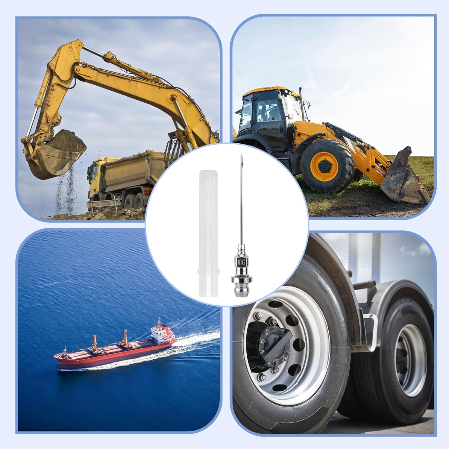 SAVITA 3Pcs Grease Injector Needles, Mini Bearing Grease Needle Nozzle Portable and Detachable Grease Needle for Ball Joints Needle Air Nozzle Injecting Grease Tool image number 5