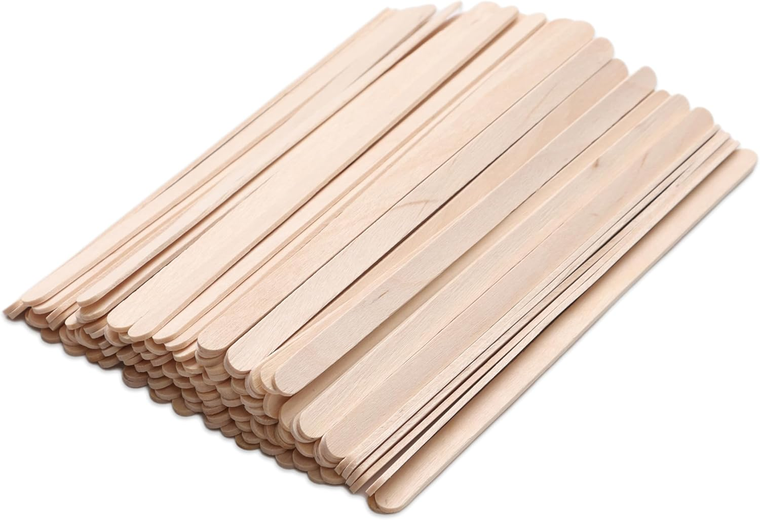 300Pcs Wooden Wax Sticks - for Body Legs Face 5.5Inch Medium Sizes Eyebrow Waxing Applicator Spatulas Wood Coffee Stirrs Wooden Carft Stick image number 6