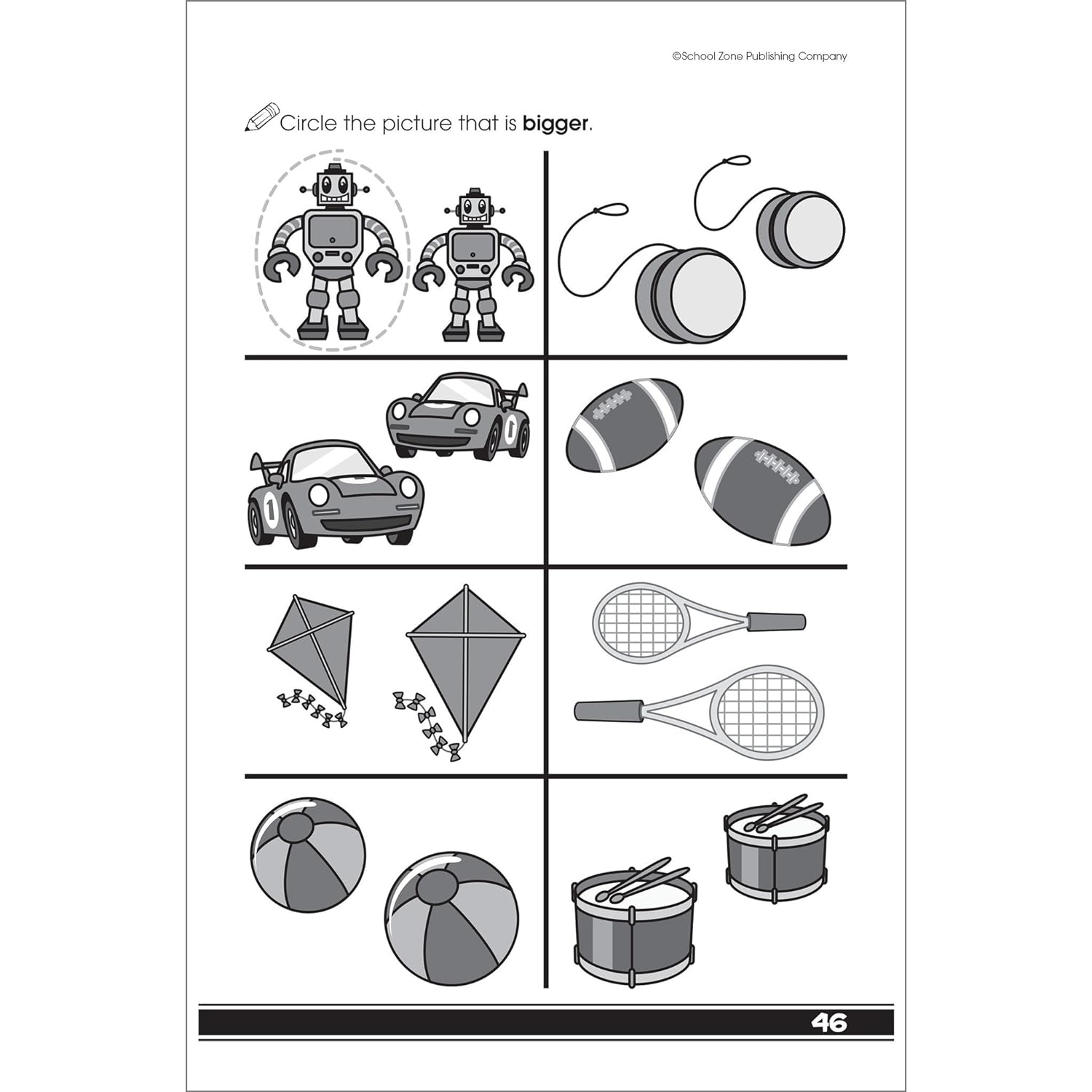 School Zone - Get Ready for Preschool Workbook - Ages 3 to 6, Letters, Numbers, Colors, Counting, Rhyming, Patterns, Matching, and More (School Zone Little Get Ready!&trade; Book Series) image number 6