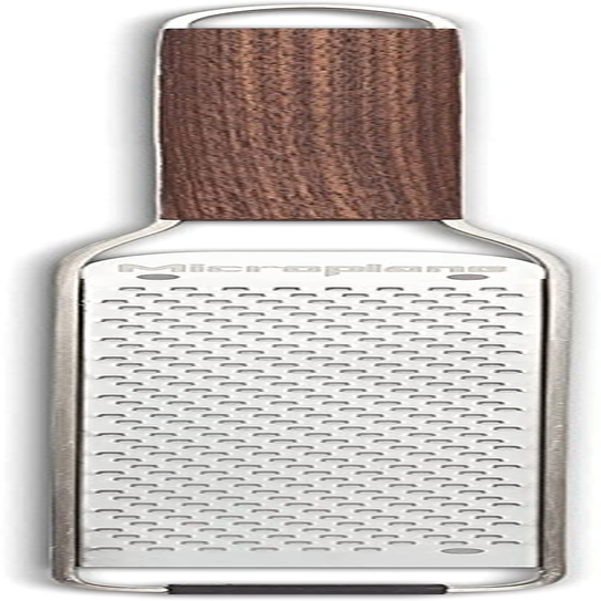 Microplane Master Series Zester Grater - Premium Stainless Steel Blades, Effortless Zesting, Grating of Citrus, Cheese, Garlic, Ginger, & Vegetables, Non-Slip Base, 27.3 Cm Long, Walnut Handle - Brown image number 6