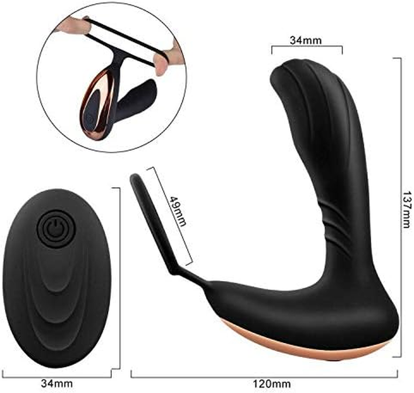 Vibrator Prostate Massager Dildo Cock Ring Plug Stimulator Massager Toy Insert Stick, Silicone Insert Toy Plug Couple Entertainment Toys Sex Toys Dildos image number 1