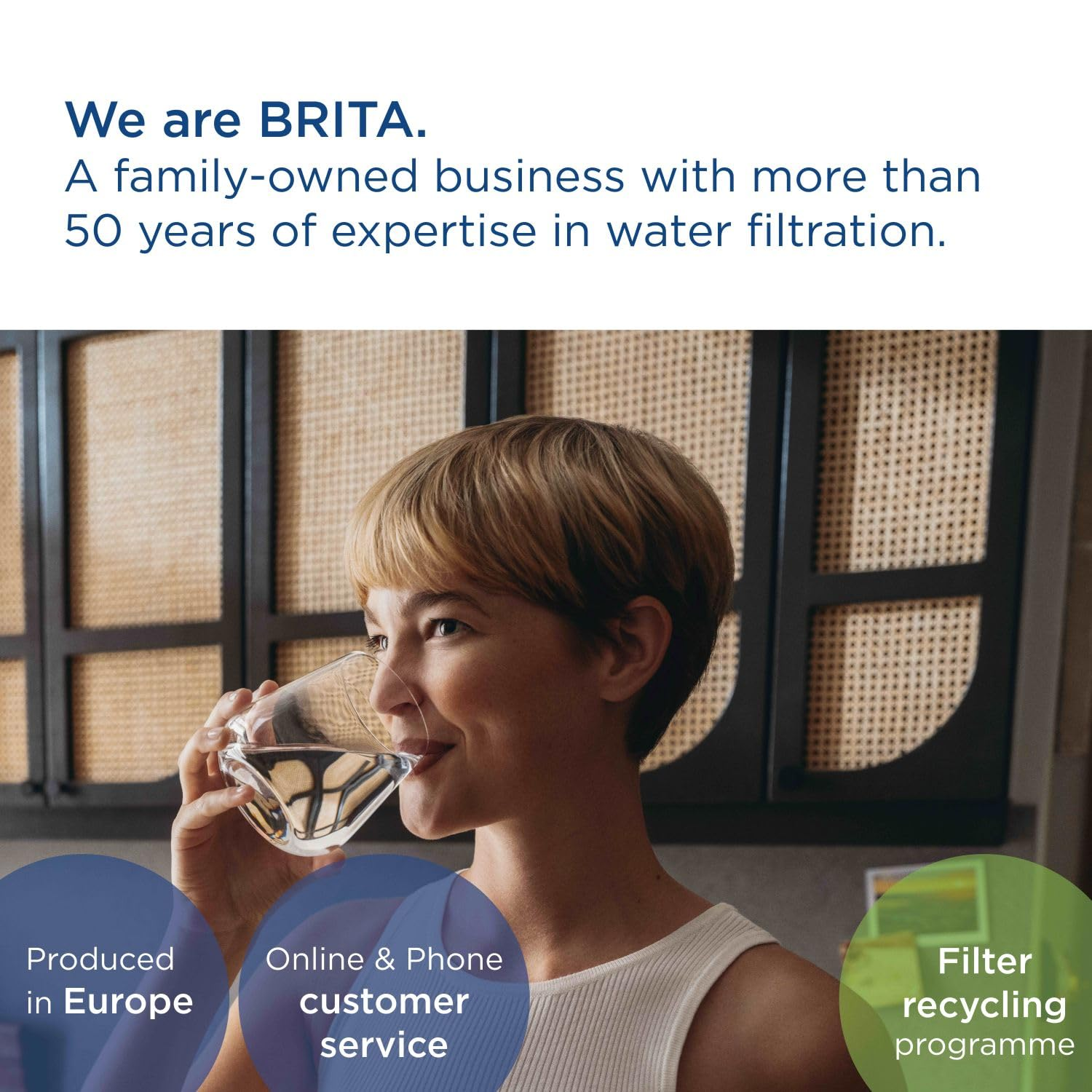 BRITA Water Filter Jug Style Eco Green (2.4L) Incl. 3X MAXTRA PRO Pure Performance Cartridge - Sustainable, Fridge-Fitting Pitcher with Smart LED-LTI, Reduces Chlorine, Limescale & Impurities image number 2
