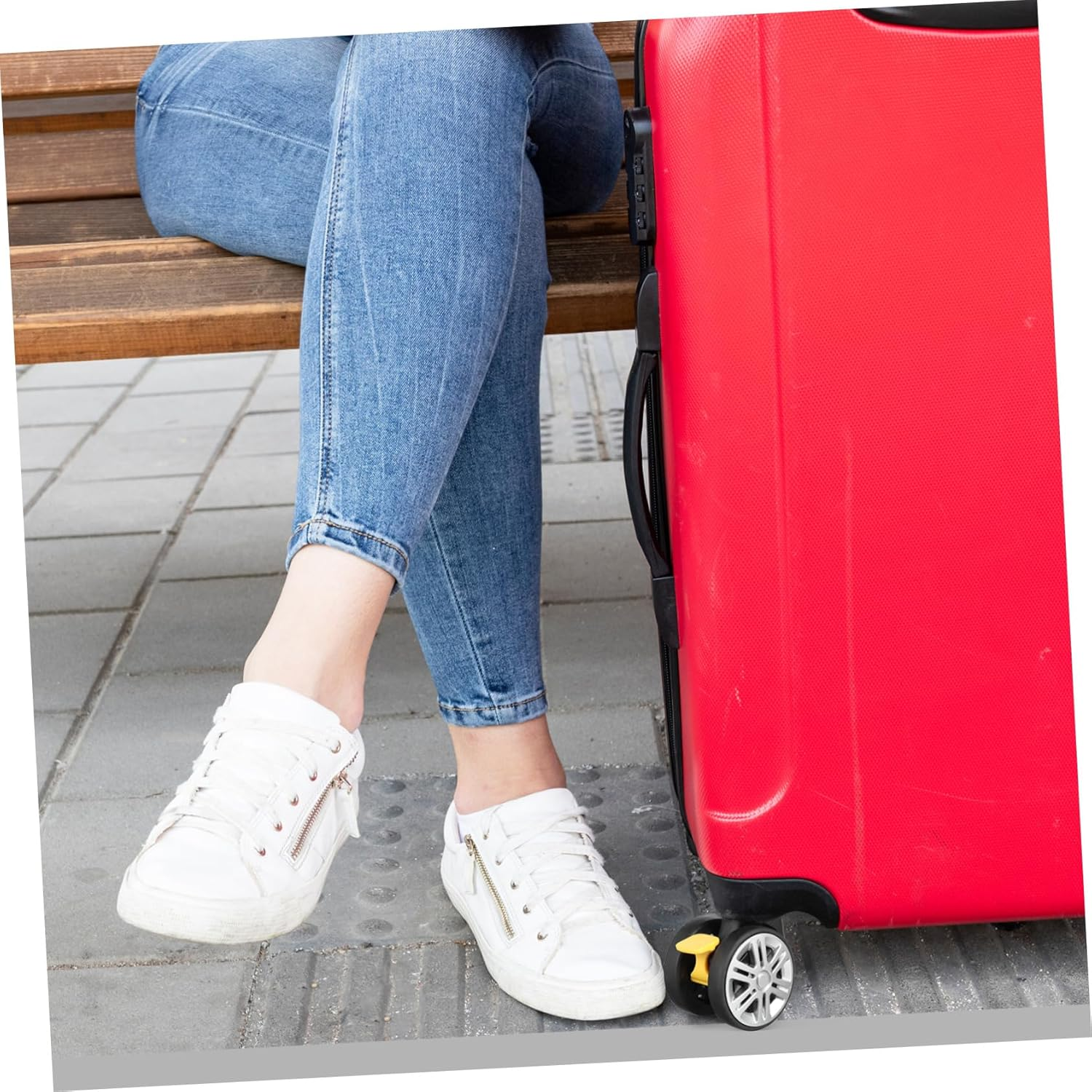 Anneome 4Pcs Replacement Wheel for Suitcase and Luggage Silent Swivel Wheels Luggage Repair Kit for Trolley and Trunk Use image number 5