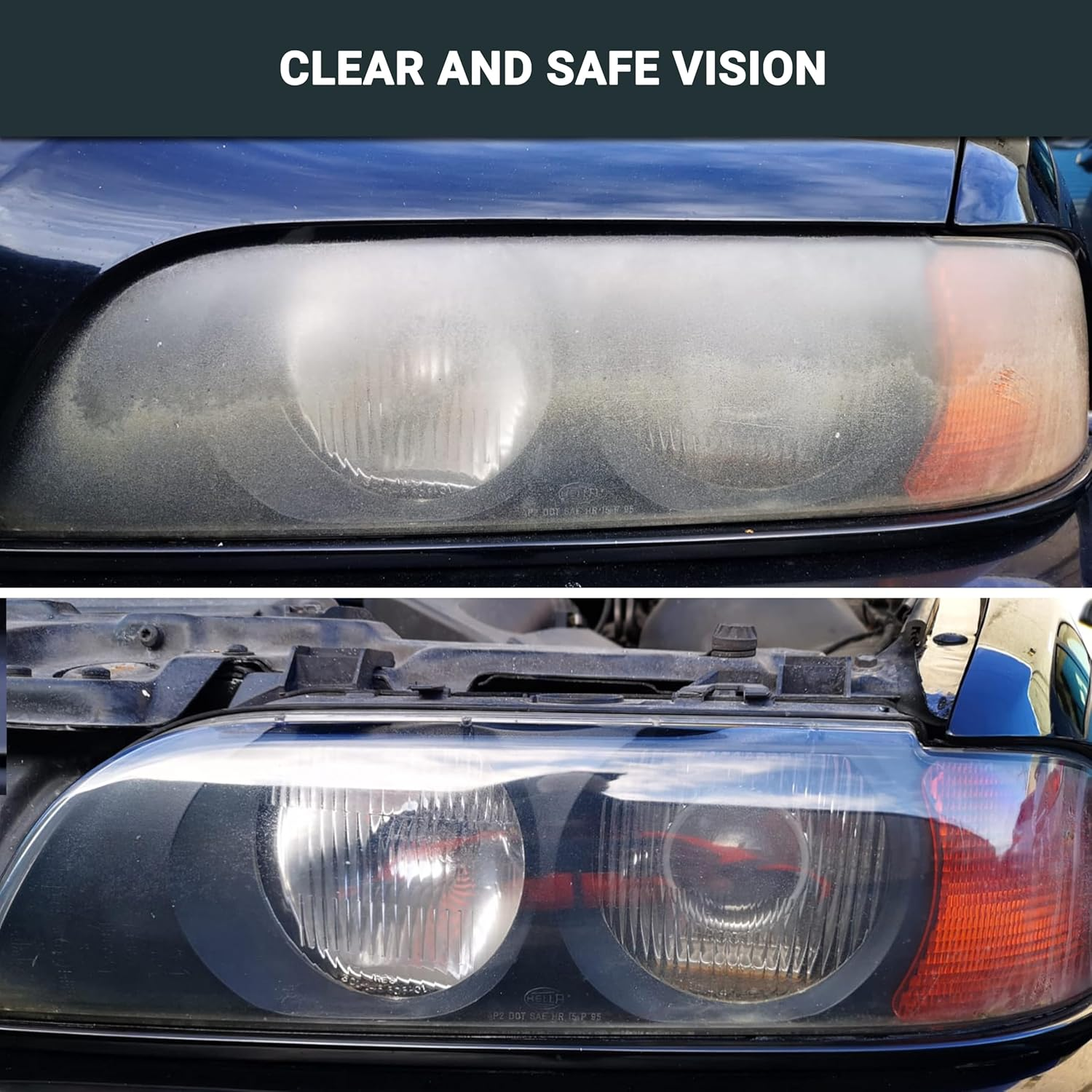 GLASS POLISH DIY Headlights Restoration and Polishing Kit &ndash; Permanent Headlight & Tail-Light Restoration, Restores As-New Condition and Guards against Future Damage image number 1