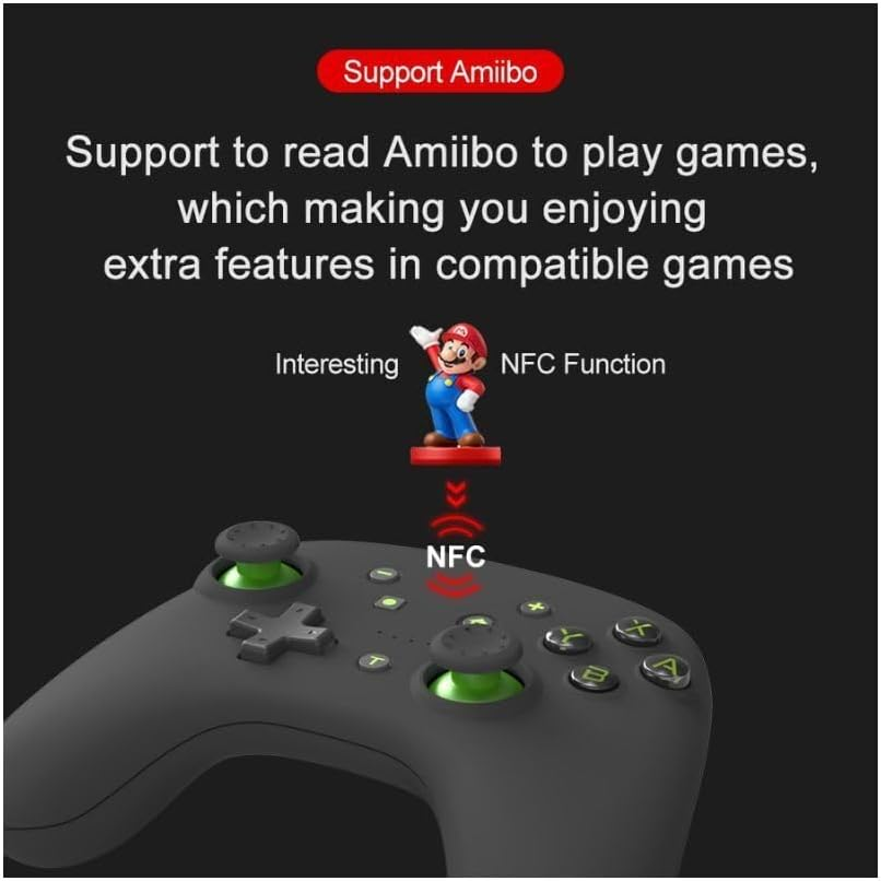 PXN 9607X Controller Green for Switch 1 2 PC Ios with Gyro NFC Vibration image number 3