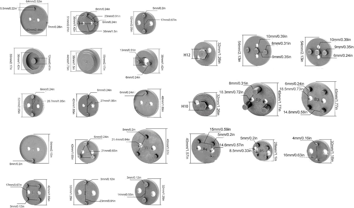 Pneumatic Brake Caliper Piston Wind Back Compression Spreading Tool, Heavy Duty Brake Caliper Compression Tool Caliper Piston Tool for Brake Pad Replacement Reset image number 5
