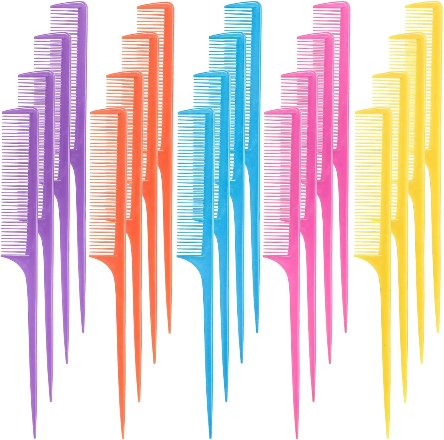 Tbestmax 6 Pcs Hair Comb Styling Set Tail Combs Afro Pick Pik Brushes African American Hair Brush Barber Blue