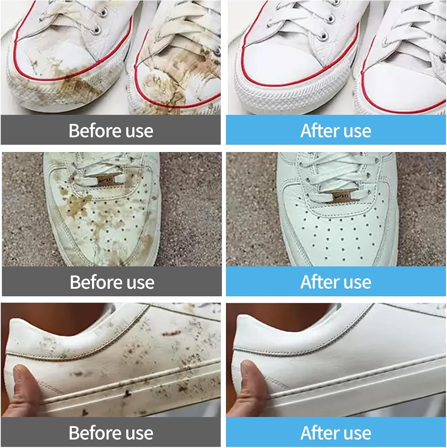 Shoe Cleaner Kit, White Shoe Cleaner Foam, Used to Remove Stains on Sports Shoes, Tennis Shoes, and Leather Shoes(6.76 Oz) image number 2