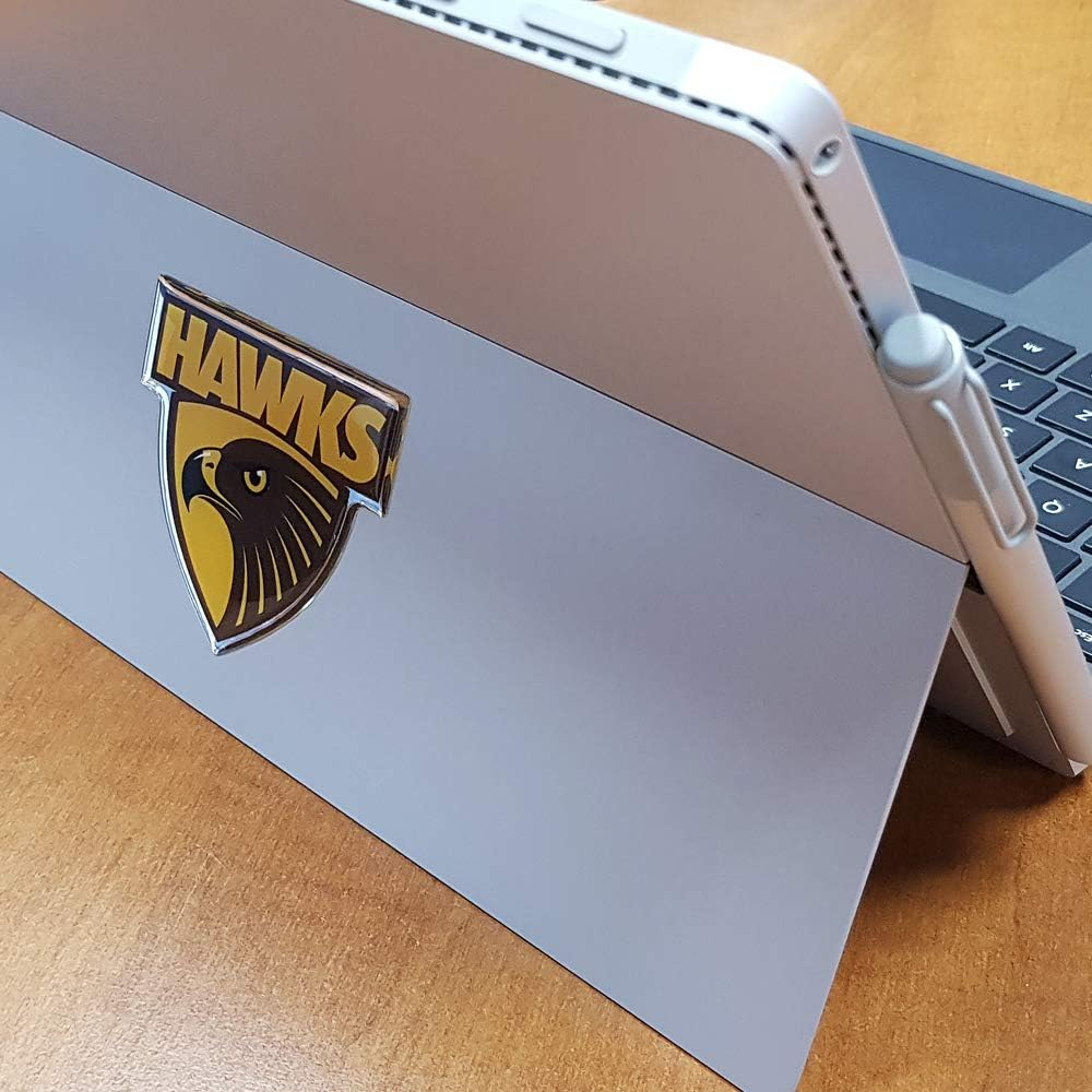 Fan Emblems Hawthorn Hawks Lensed Chrome AFL Supporter Logo - Pack Of 2 image number 5