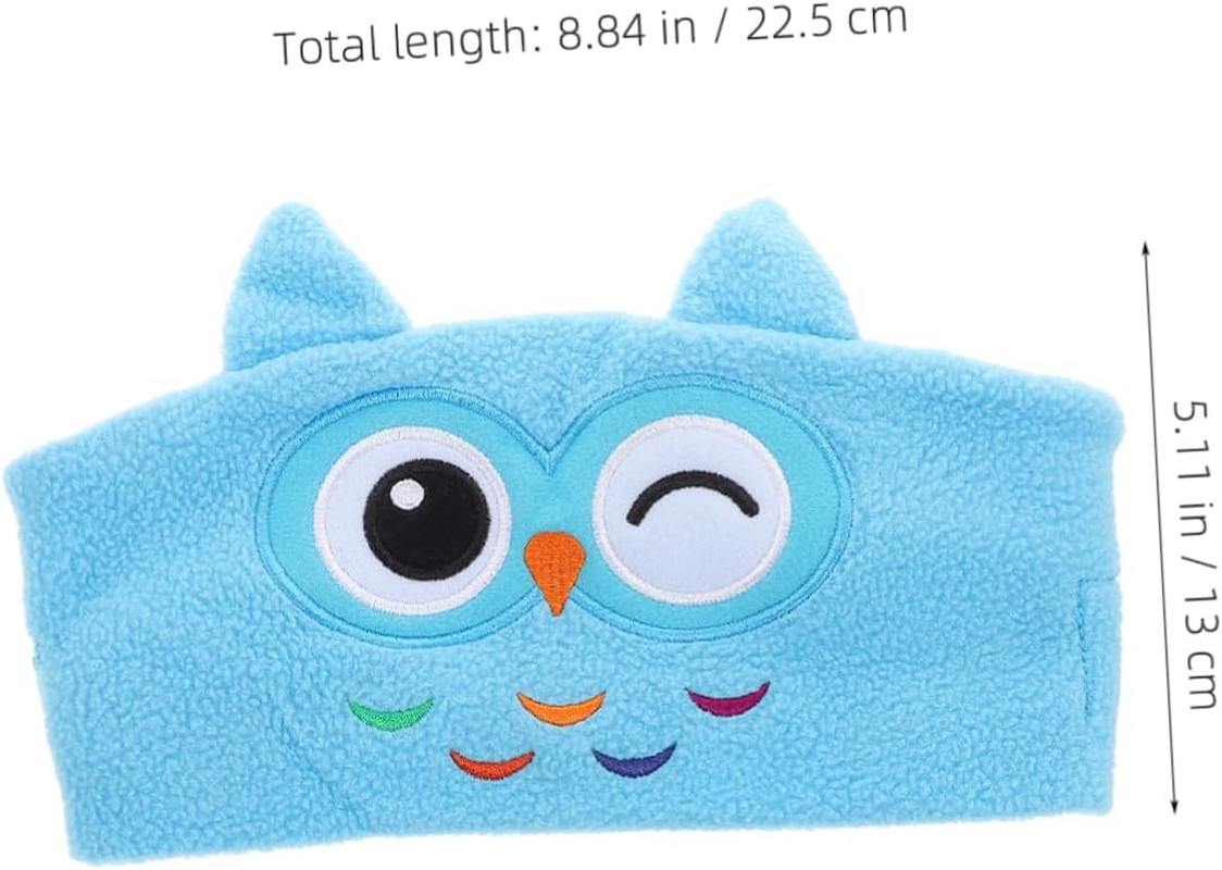 KICHOUSE Kids Music Headband for Safe Volume Control Soft Fleece Earphones for Toddlers for Sleep and Facewash Panda Design image number 4