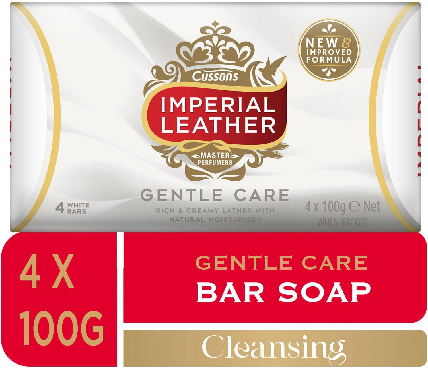 Imperial Leather Gentle Bar Soap 100 G (Pack of 8, Total 32)