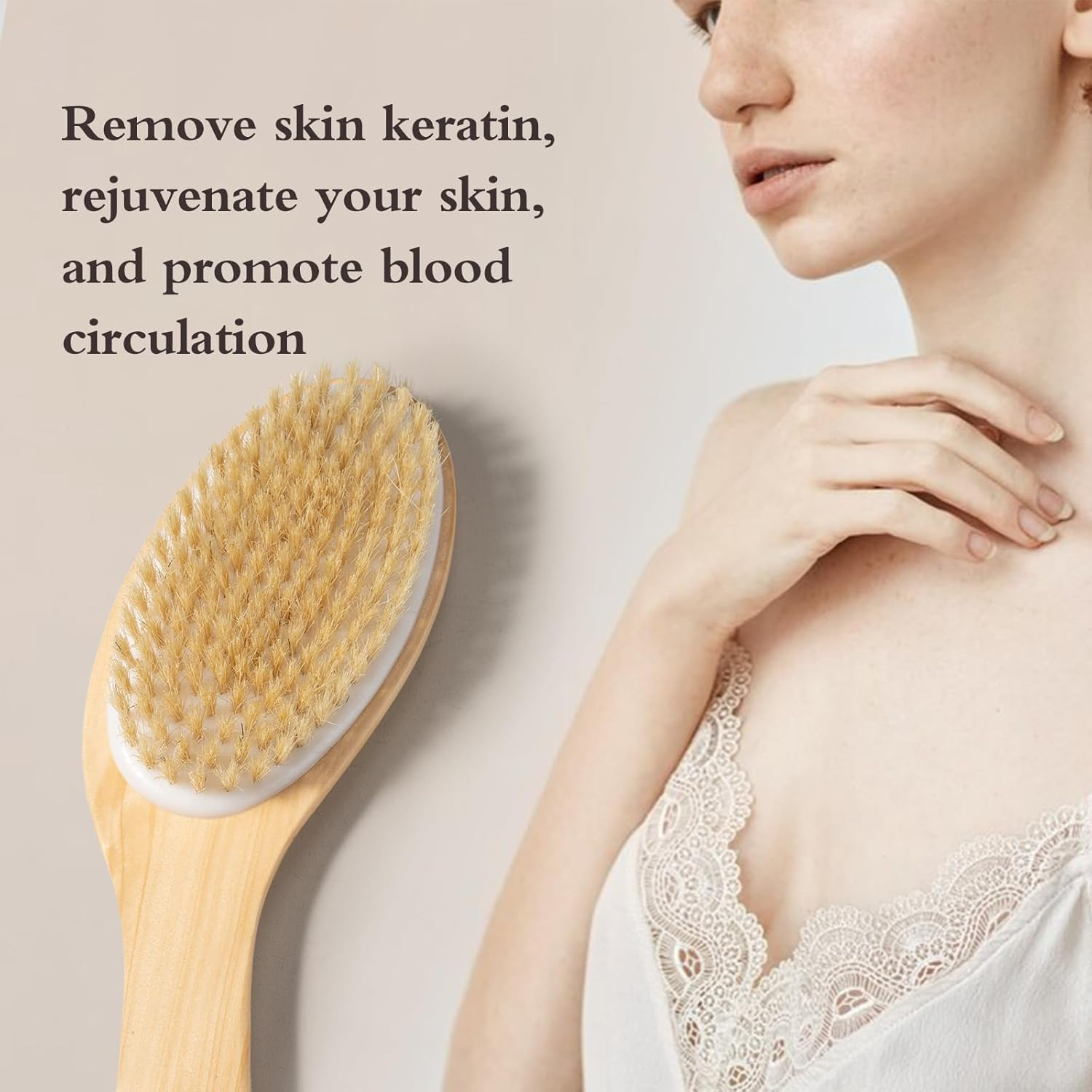 Body Drying Brush, Small Crank Body Brush image number 6