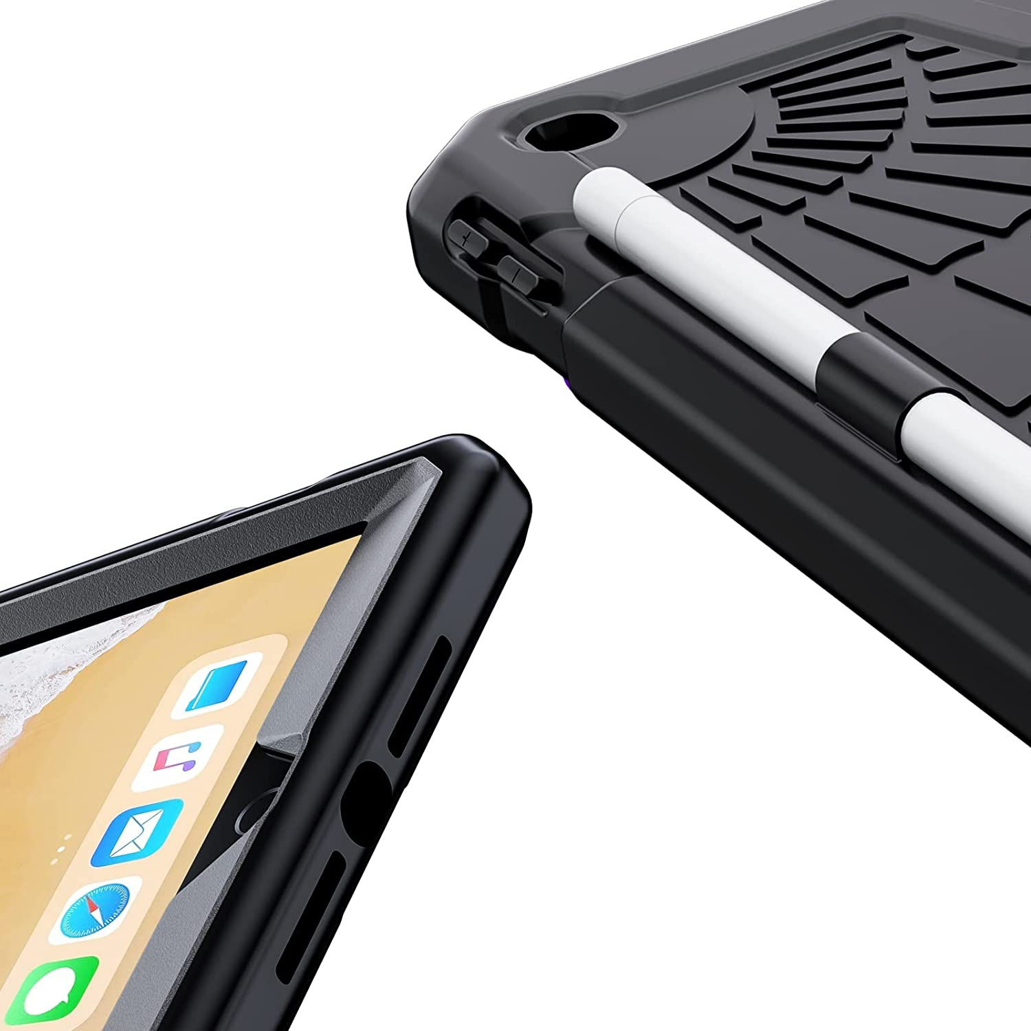 Herize Ipad 6Th Generation Cases Cover for Kids | Ipad 5Th Generation Case 9.7 Inch W/Pencil Holder Ipad 9.7 Case W/Stand for Boys Girls | Heavy Duty Rugged Ipad Case 6Th/5Th 2018/2017 image number 4