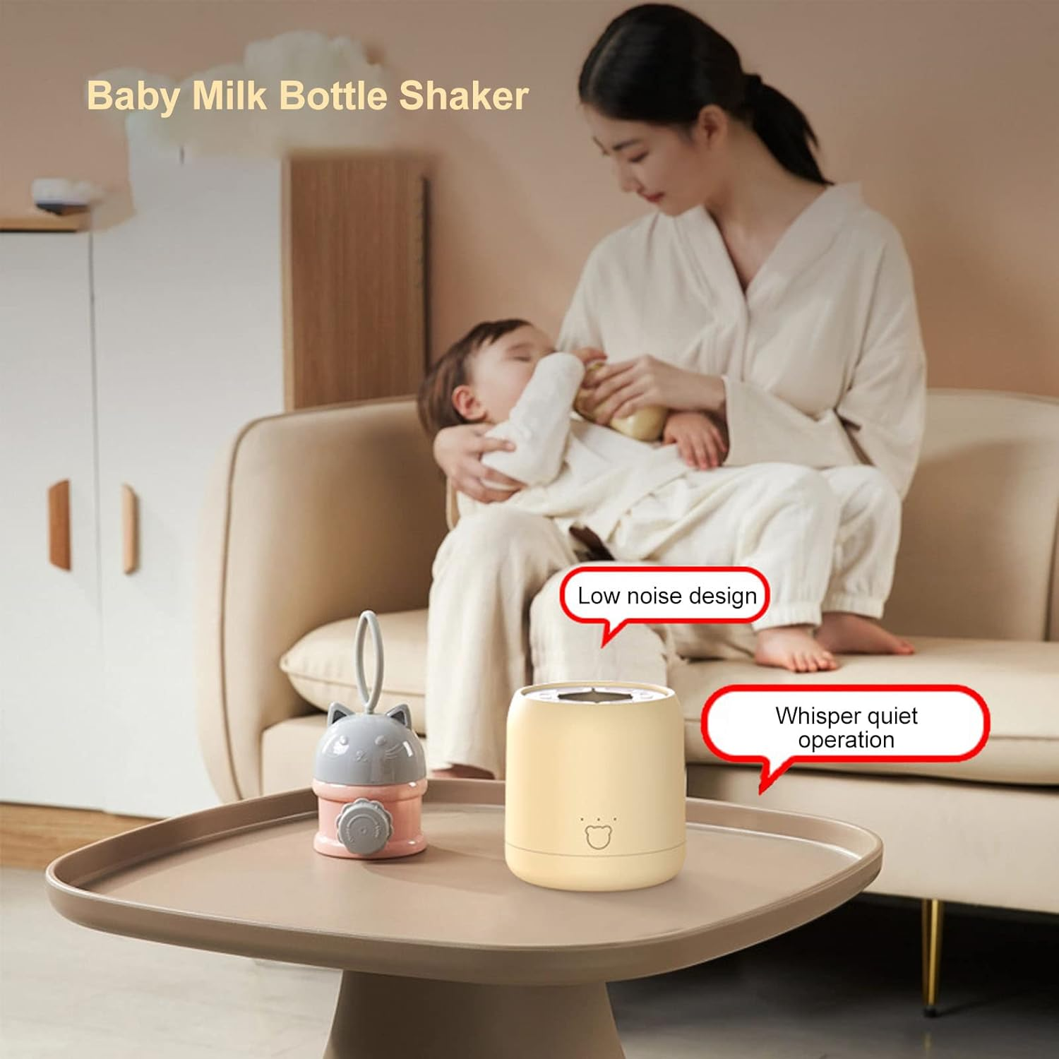 Electric Milk Shaker for Baby Bottle, Coffee Blender for Adults & Kids, Baby Gift