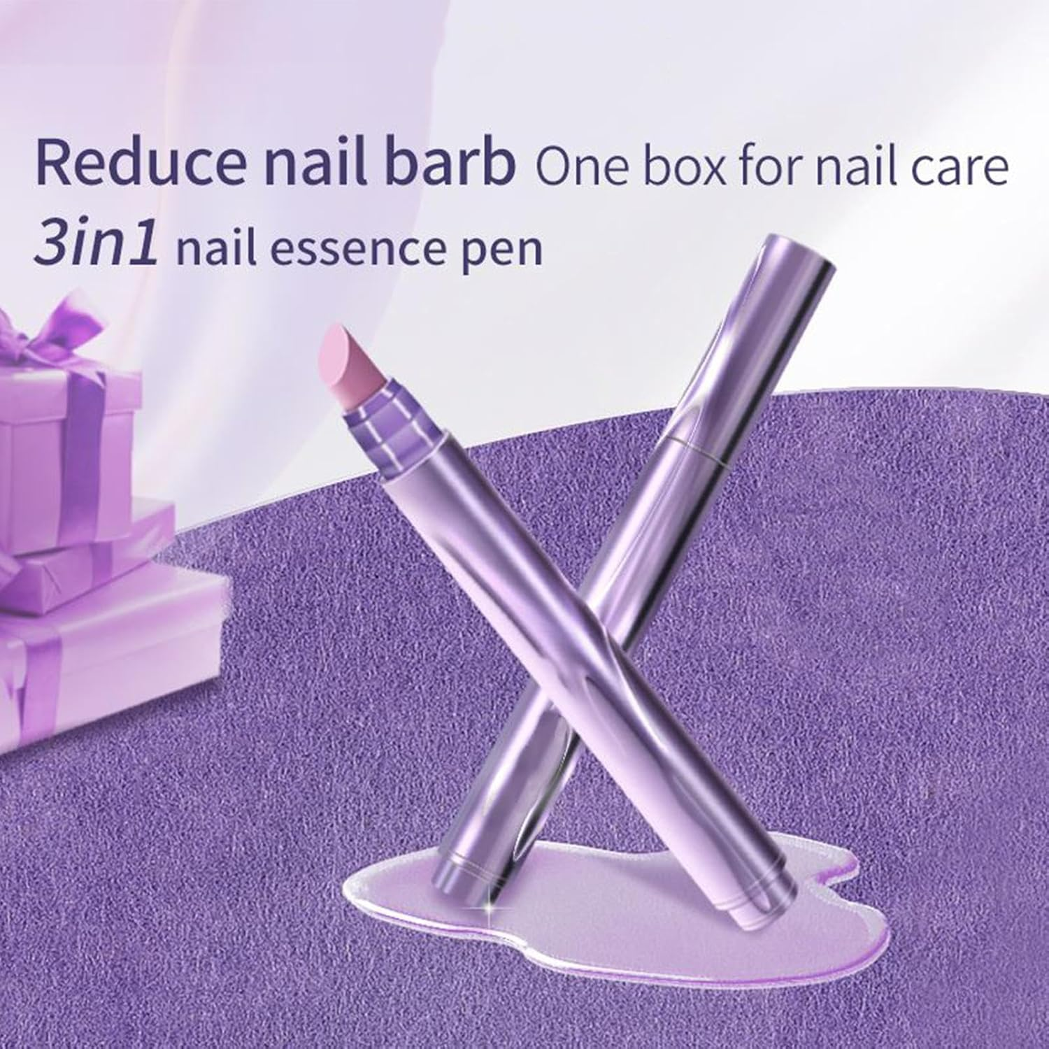 Moisturizing Nail Oil Pen - Extra Strength Renewal Nail Repair Solution | Portable Toenail Care Supplies Fingernails Nutrition for Women Girls Mom Wife Daughter Daily Use image number 3