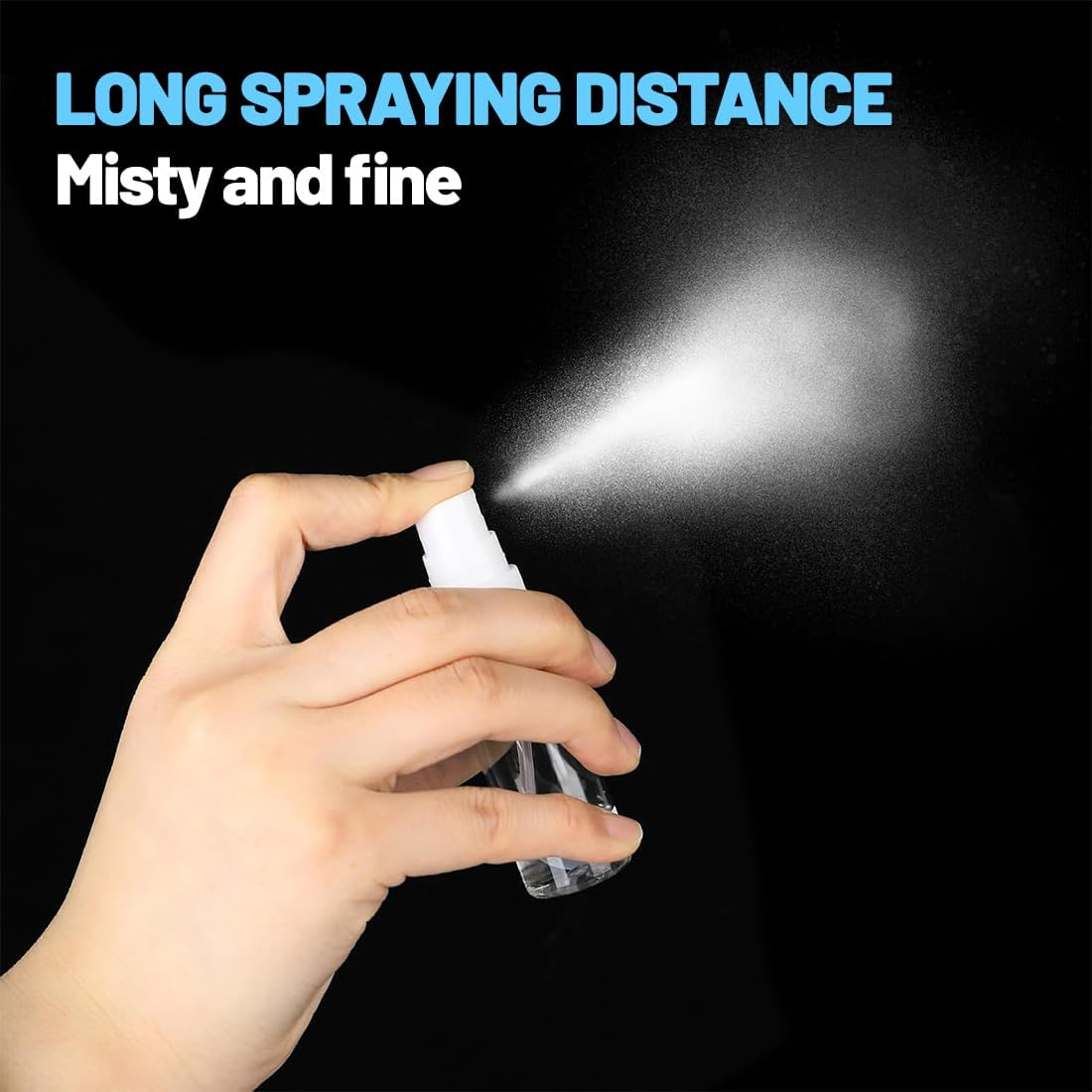 GGUFAY 10 X 10 Ml Spray Bottle, Small, Cosmetic Mist Bottle Atomiser, Spray Bottle, Transparent Empty Fine Mist Spray Bottle, Travel Atomiser Mini Spray Bottle, for Perfumes, Water Alcohol image number 1