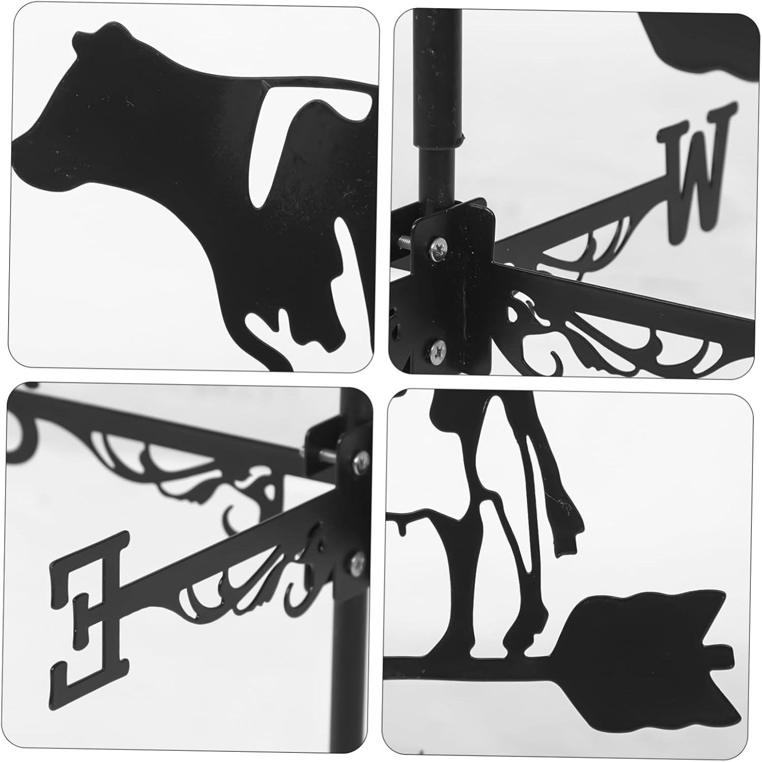 VANZACK 1 Set Decor Iron Metal Weather Vanes for Yard Weather Vane image number 2