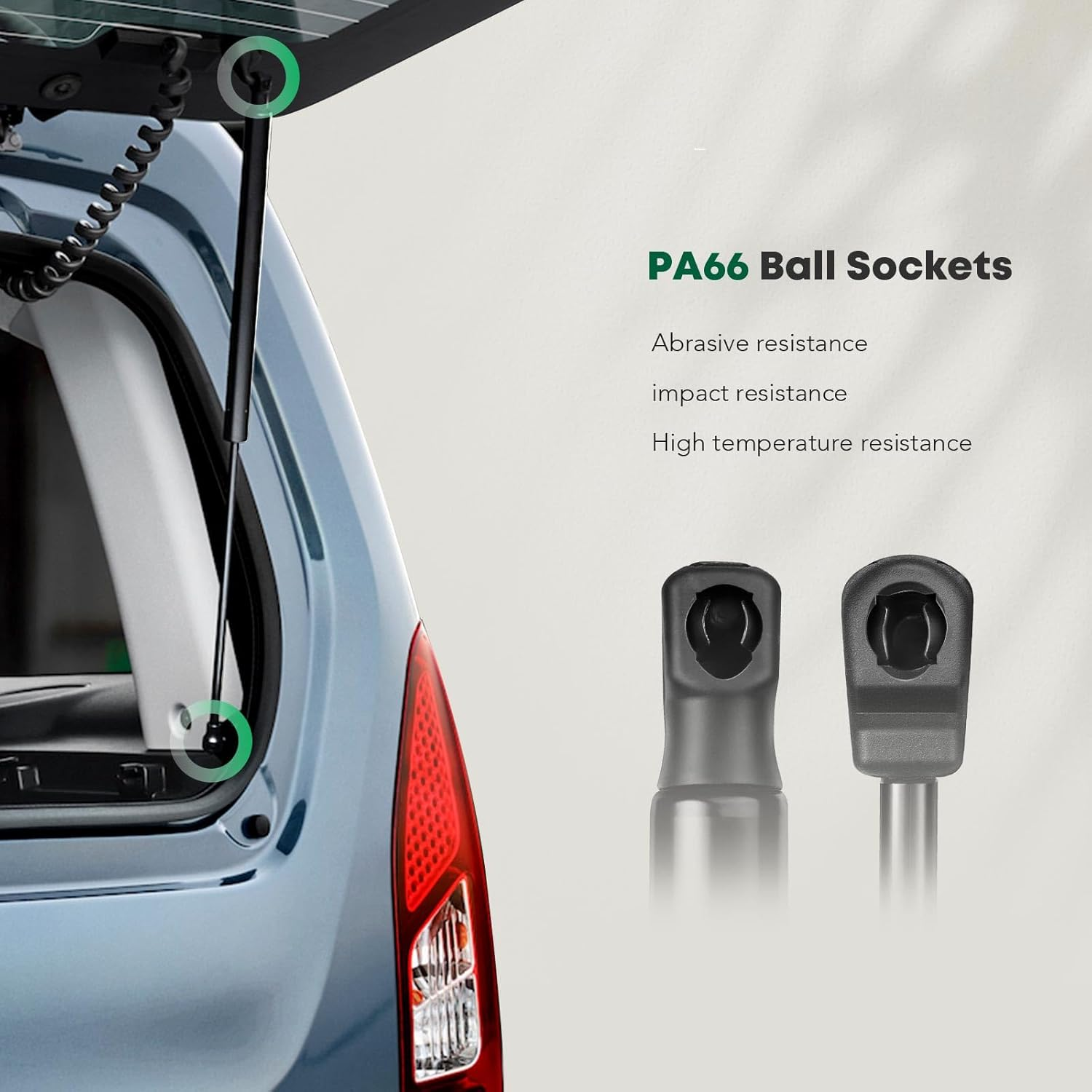 Set of 2 Rear Tailgate Hatch Lift Support Struts Gas Shock Spring Replacement for 2012-2018 Ford Focus image number 3