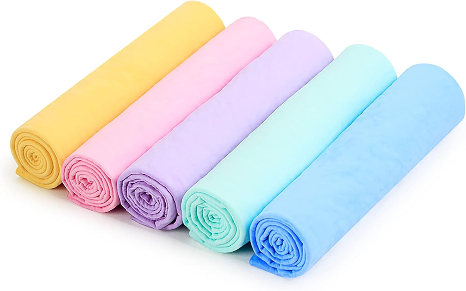 Pet Quick Dry Shammy Towel Bulk, Cat Towel, 5 PCS Dog Super Absorber Grooming Towel, Dog Grooming Towels Pack Small Box image number 6