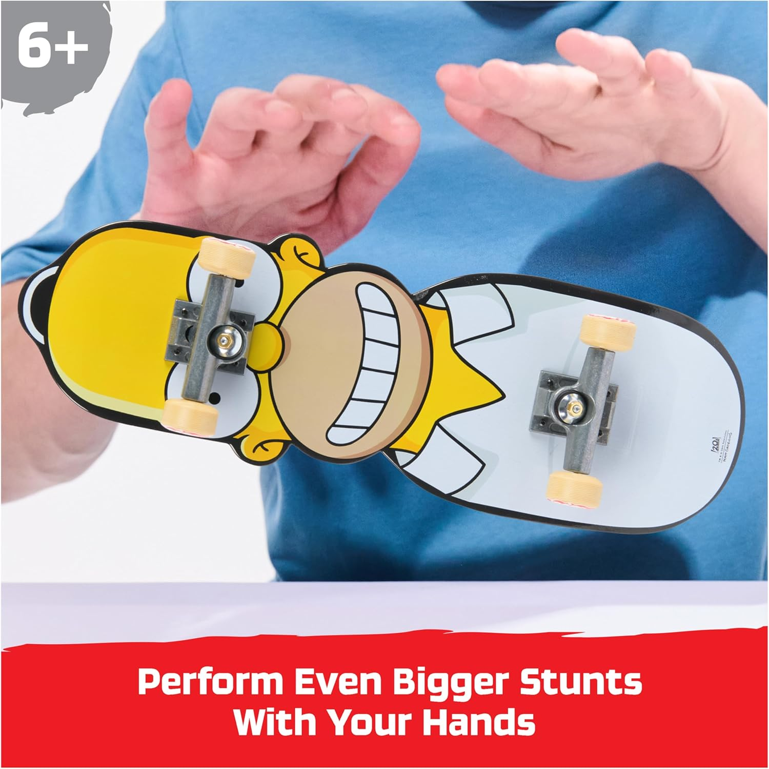 Tech Deck, the Simpsons Handboard; Authentic Mini Skateboards, Kids&rsquo; Toys for Boys and Girls, Ages 6 and up (Hands Use Only) image number 3