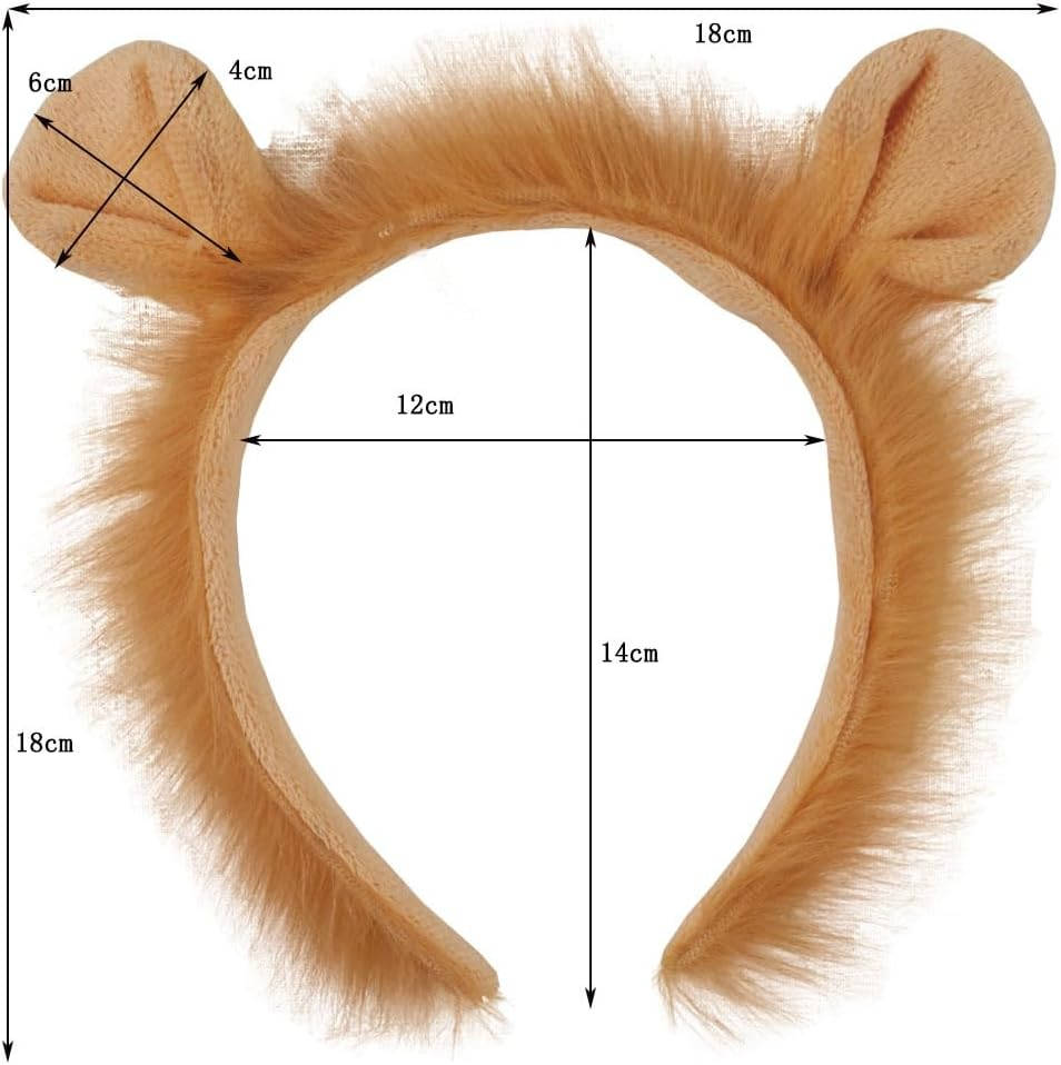 Kids Animals Costume Set with Tutu, Fancy Dress, Ears Headband, Bow Tie, Paws, and Tail, Cosplay Accessory Kit for Girls image number 1