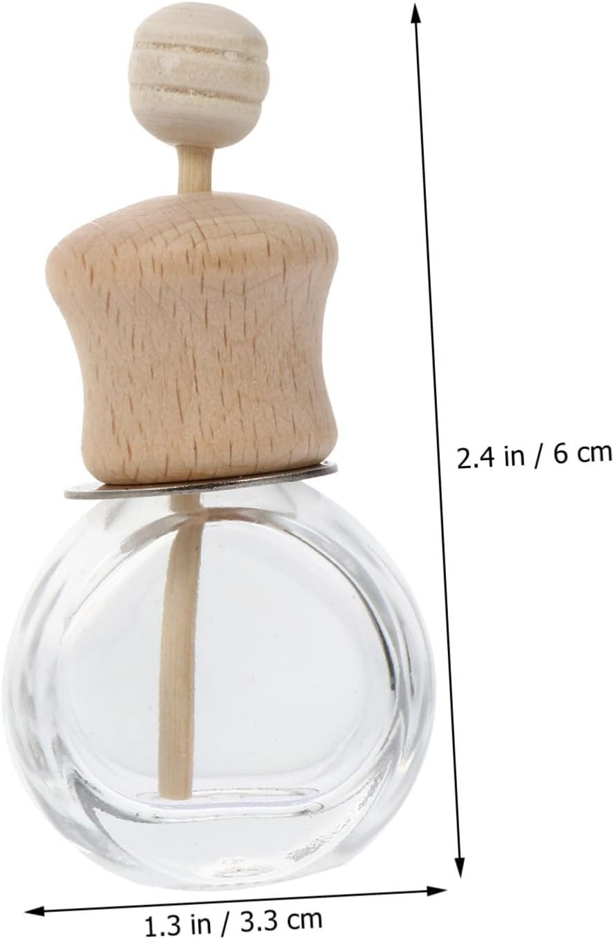 GARVALON 3Pcs Car Perfume Empty Bottle Aromatherapy Fragrance Bottle Home Car Air Freshener image number 4