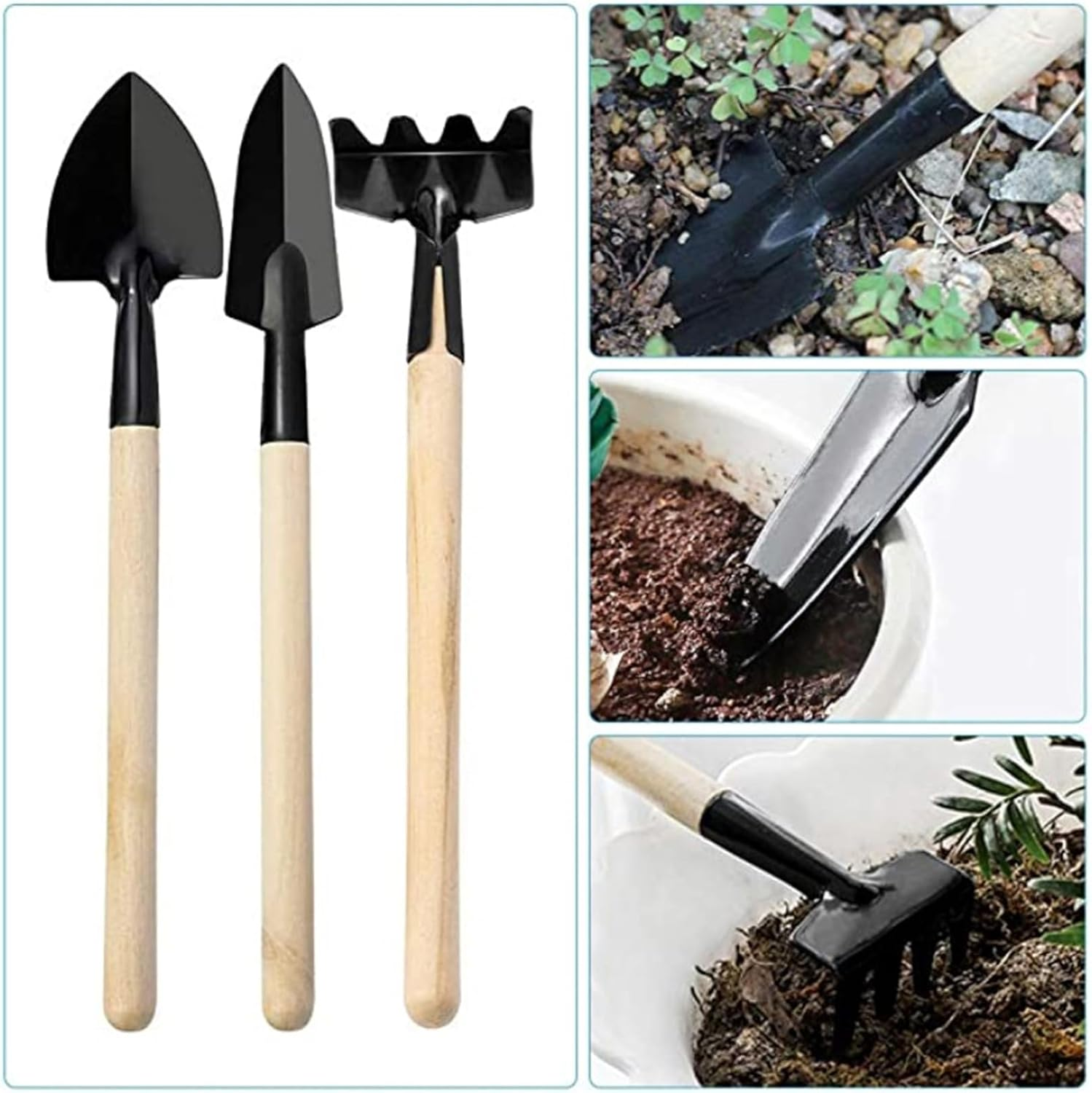 JMEDIC Gardening Tool Set - Garden Plants Transplanting Supplies - Garden Plants Transplanting Supplies, Multifunctional Bonsai Tool Kit for Potting image number 5