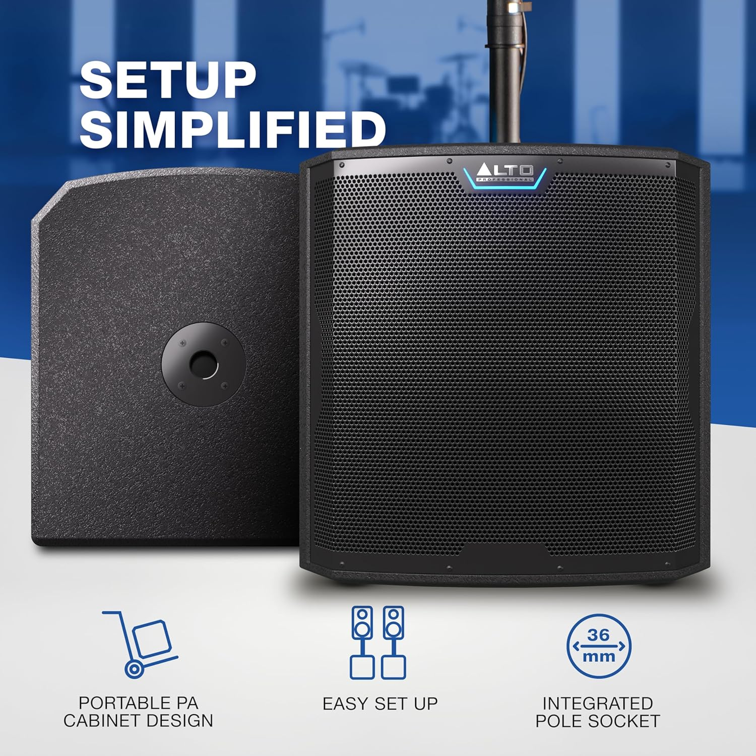 Alto Professional TS15S - 2500W 15-Inch Subwoofer, Powered PA Speaker with 6 Selectable DSP Modes, Easy Setup, 130 Db, 3" Voice Coil, Superior Bass image number 1