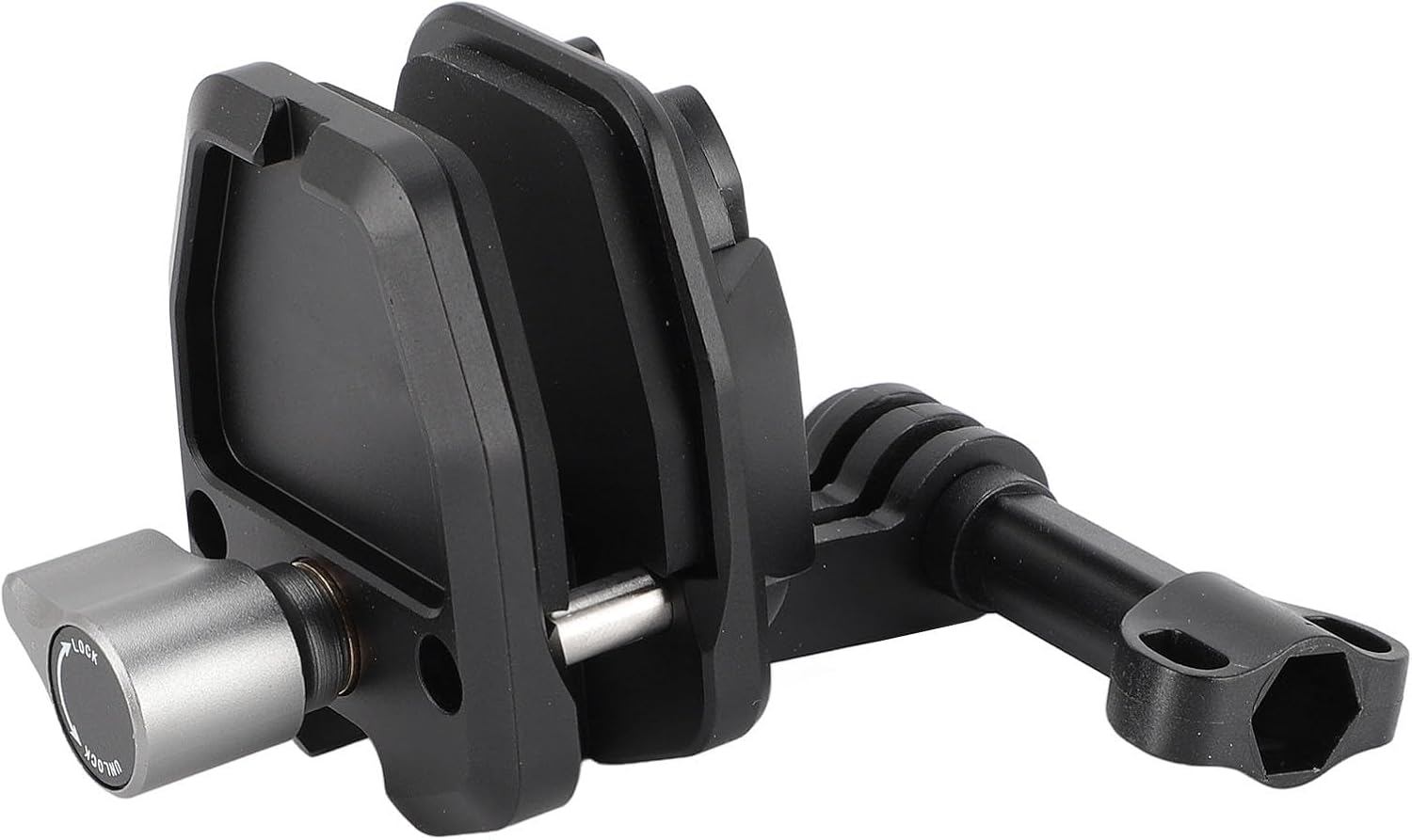 Motorcycle Windshield Mount Clip, for Action Series, GO Series, Ace, Ace Pro, ONE R Series, Smartphones, and Other Devices. Crafted from CNC Aluminum Alloy image number 3