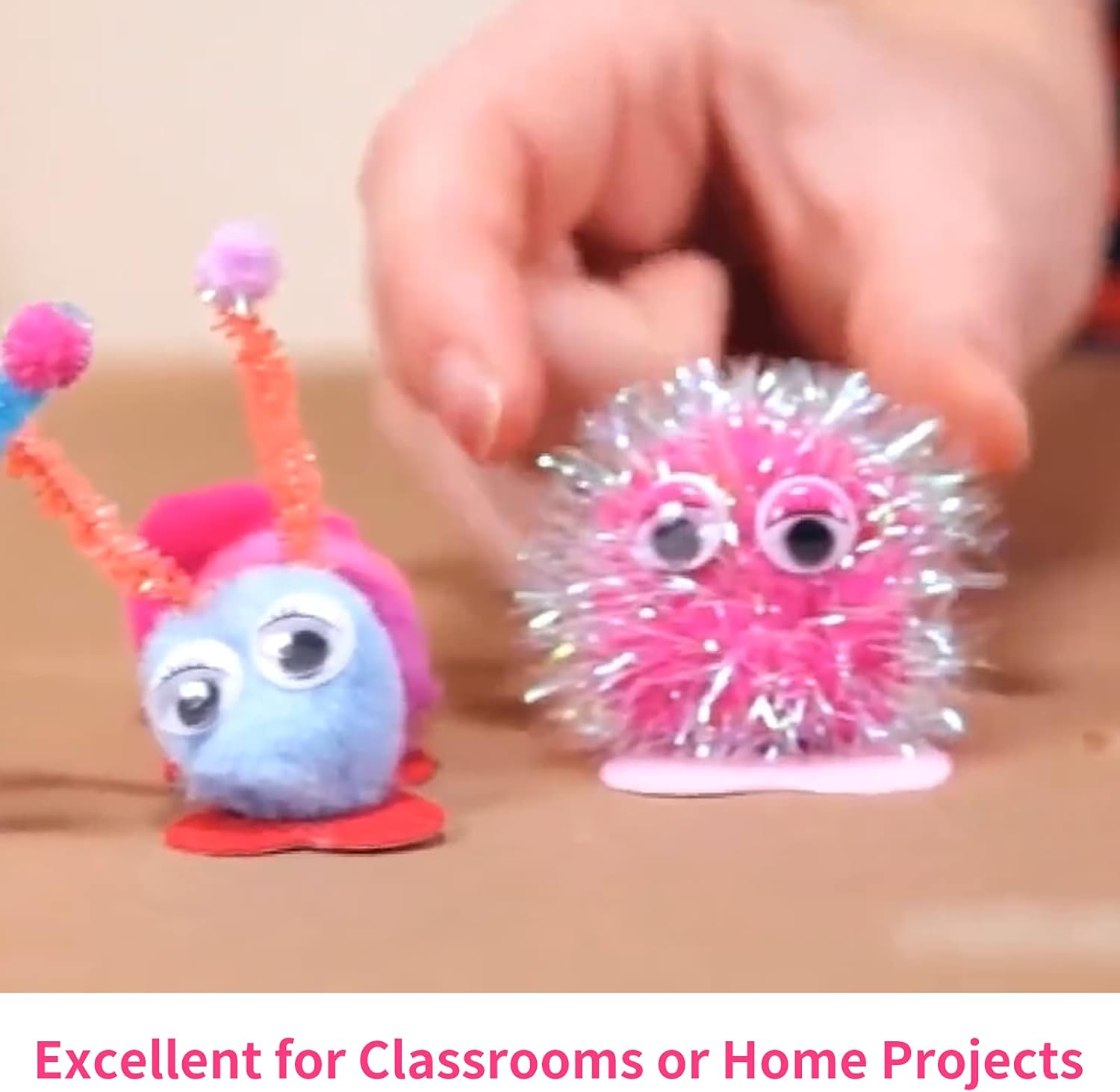 Arts and Crafts Set, DIY Arts and Crafts Supplies Kit 2000+ Pieces Set Activity Craft Materials with Carrying Box Handmade Educational Students School Kindergarten Home Craft Art Supplies image number 4