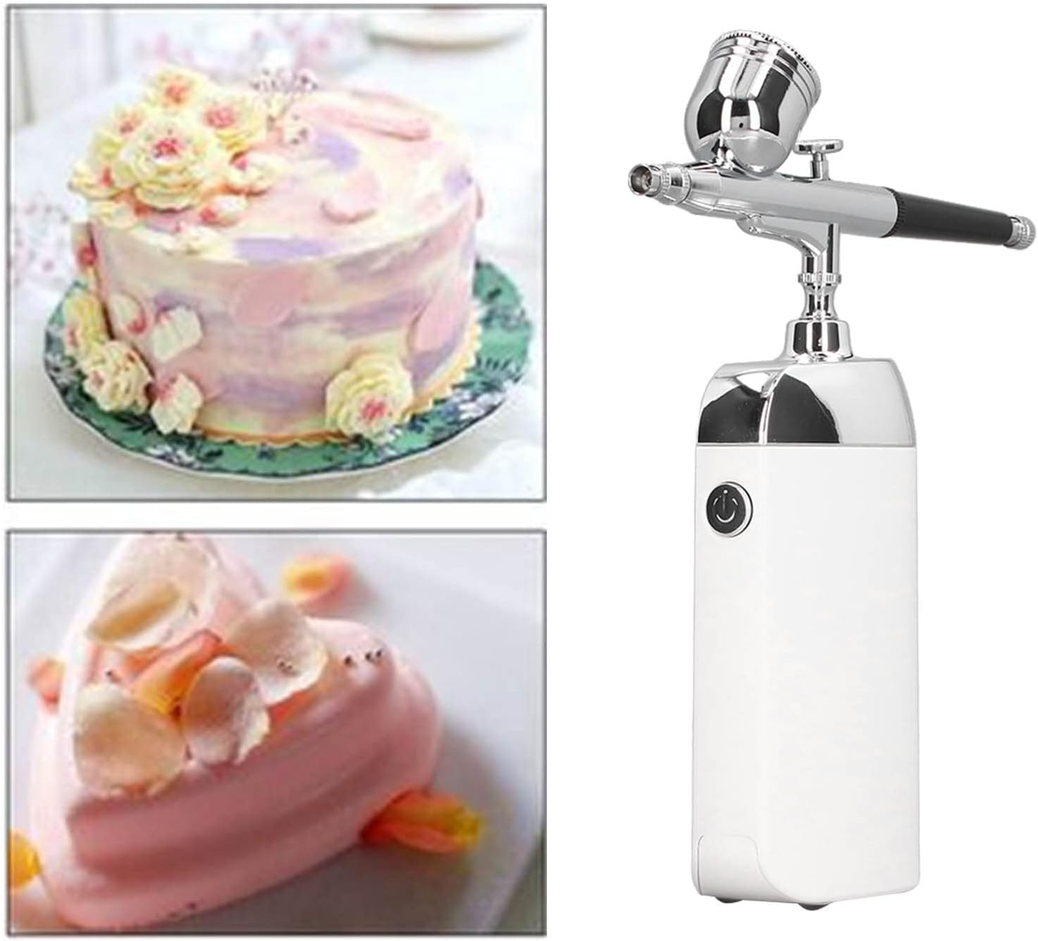 Oxygen Facial Portable Airbrush, USB Cordless Water Oxygen Airbrush Beauty Device Facial Oxygen Machine Portable Makeup Airbrush Moisturizing Sprayer Facial Mister Airbrush Kit (White) image number 5