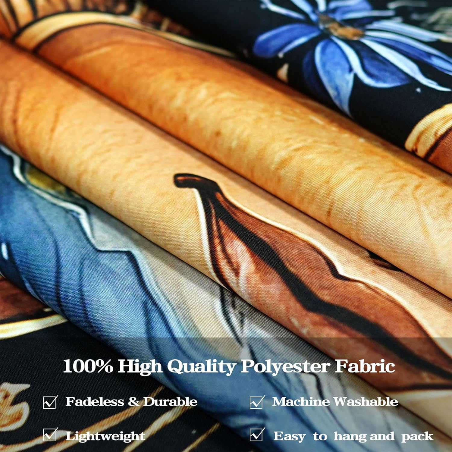 Aipon Sun and Moon Tapestry for Bedroom Boho Vintage Floral Hippie Wall Tapestry Aesthetic Retro Flower Plant Small Tapestries Wall Hanging for Living Room Dorm Decor 60 X 44 Inch image number 4