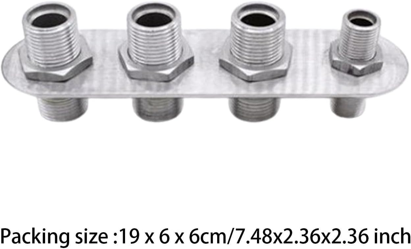4 Port Firewall Heater AC Bulkhead Assembly Easy to Install Component Part 1-6 (5/8&ldquo;-18) 3-10 (7/8&rdquo;-14) for Auto image number 4