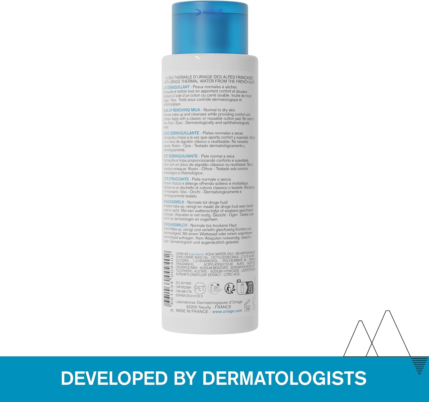 Uriage Cleansing Milk by Uriage for Unisex - 8.4 Oz Cleanser, 248.42 Millilitre image number 4